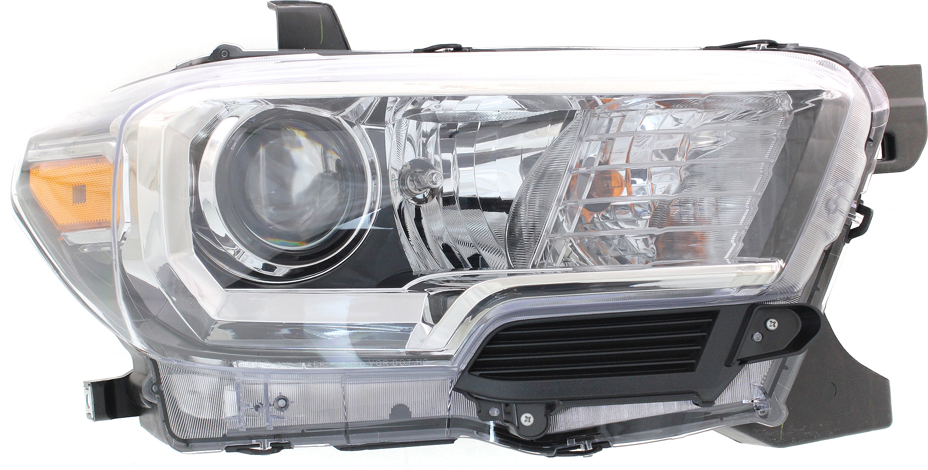 AM TACOMA 16-17 HEAD LAMP RH Assembly Halogen w o LED DRL w Fog Lights SKU REPT100331 Partslink TO2503243 OEM 8111004260