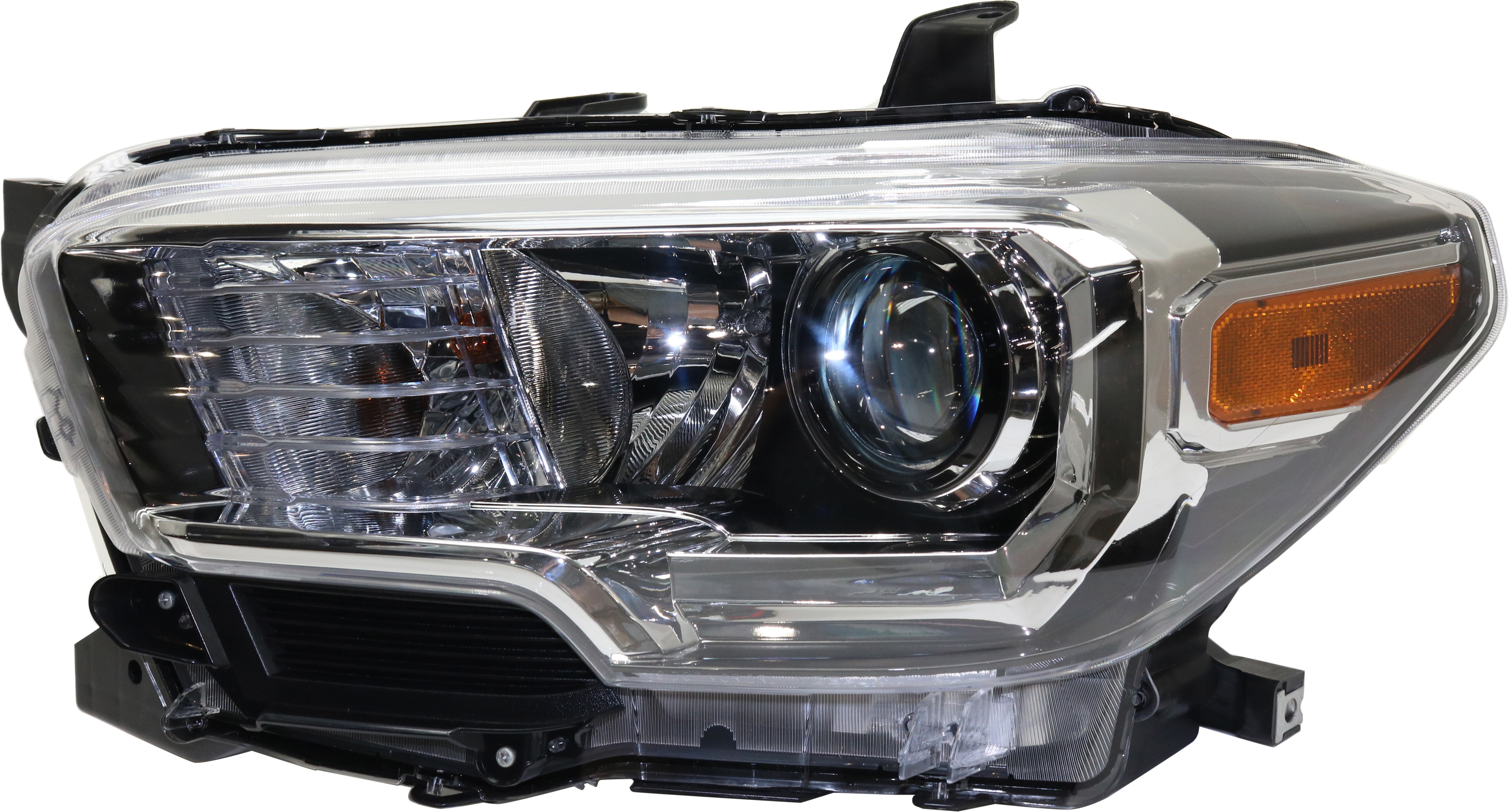 AM TACOMA 16-17 HEAD LAMP LHH Assembly Halogen w o LED DRL w Fog Lights CAPA SKU REPT100332Q Partslink TO2502243C OEM 8115004260
