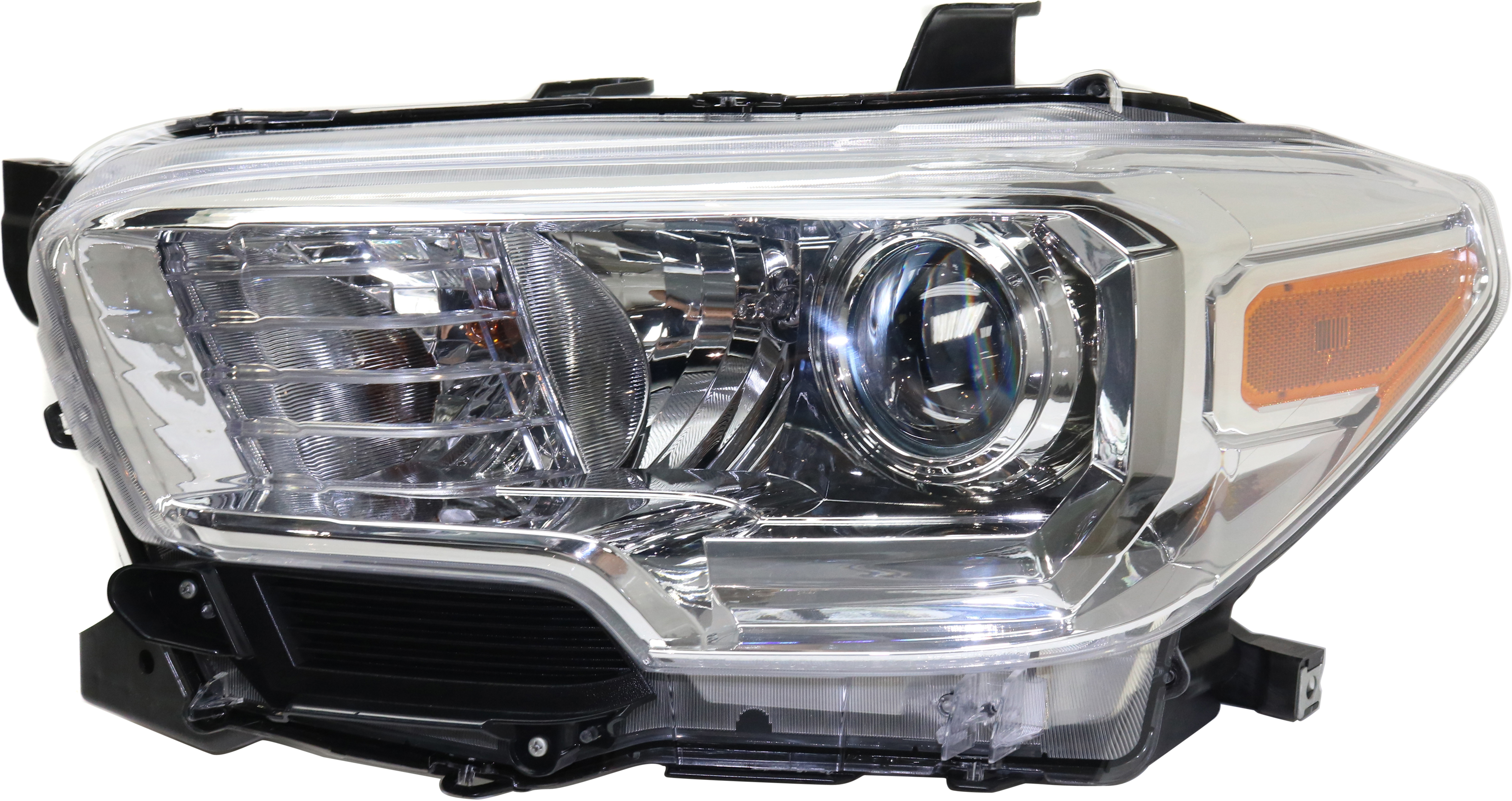 AM TACOMA 16-18 HEAD LAMP LH Assembly Halogen w o LED DRL w o Fog Lights CAPA SKU REPT100334Q Partslink TO2502242C OEM 8115004250