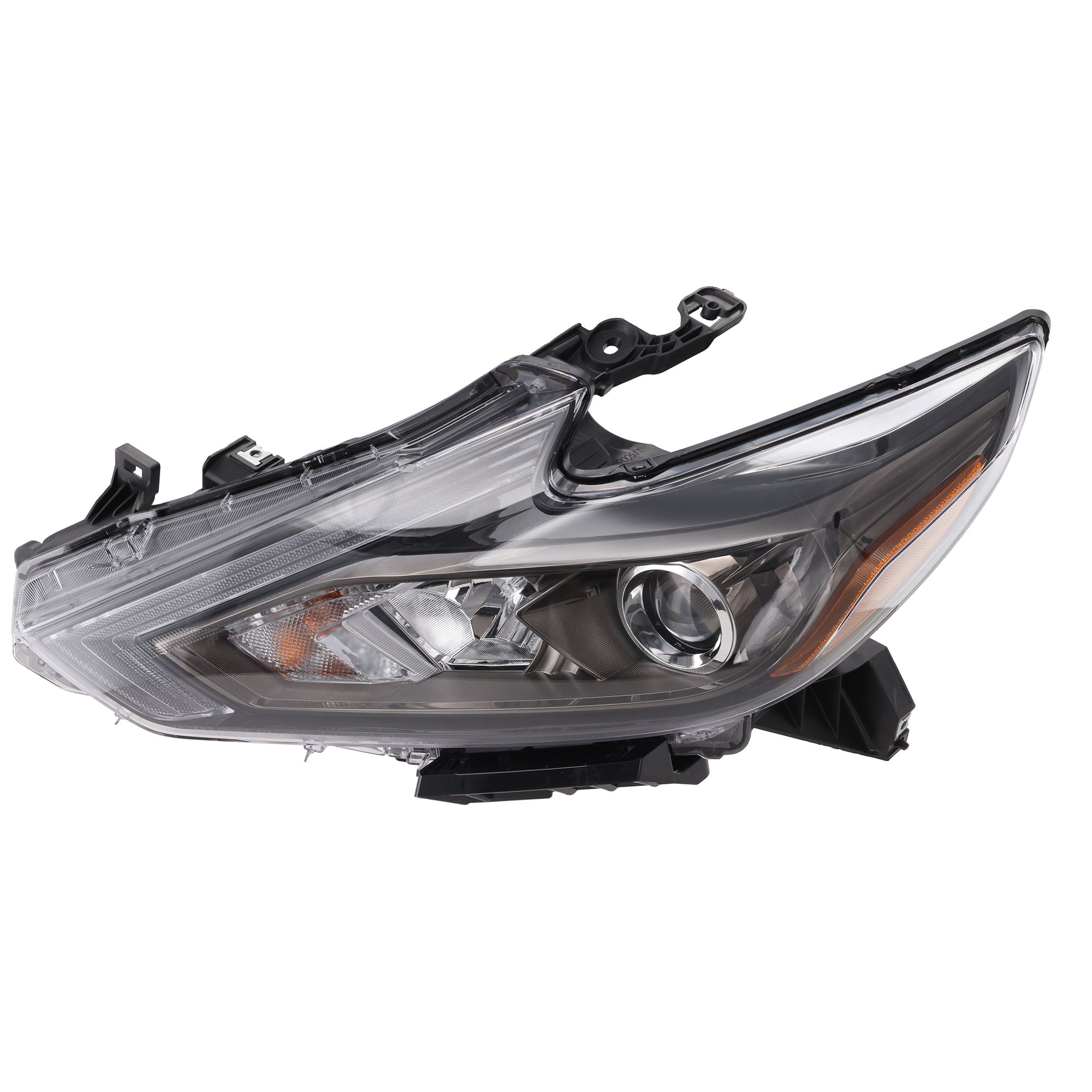 AM ALTIMA 16-18 HEAD LAMP LH Assembly Halogen Smoke Interior w o LED Daytime Running Light CAPA SKU REPT100338Q OEM 260609HS4A