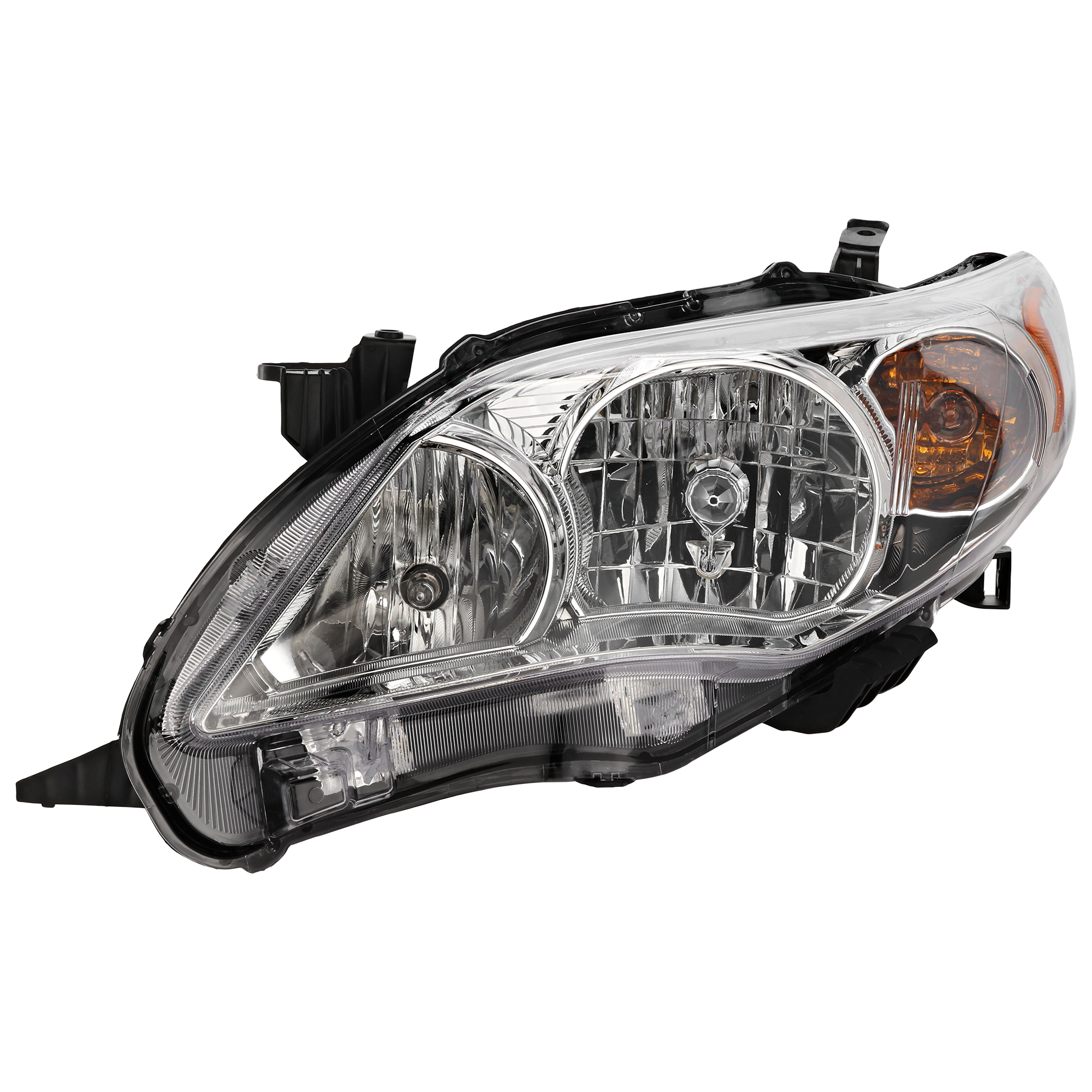 AM COROLLA 11-13 HEAD LAMP LH Assembly Halogen Base CE L LE Models North America Built Vehicle CAPA SKU REPT100364Q Partslink TO2502203C OEM 8115002B50