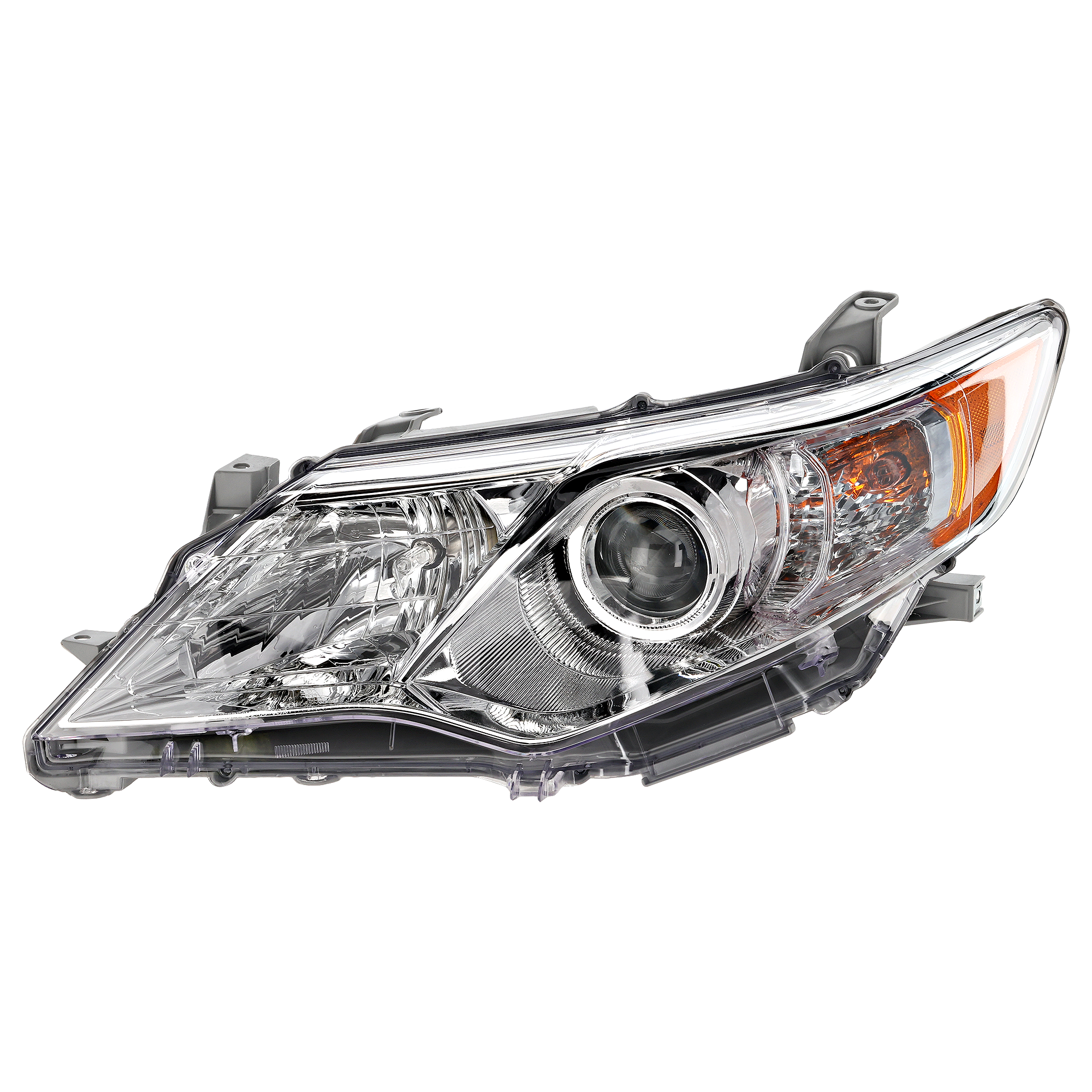 AM CAMRY 12-14 HEAD LAMP LH Assembly Halogen L LE XLE Hybrid Models SKU REPT100368 Partslink TO2502211 OEM 8115006470