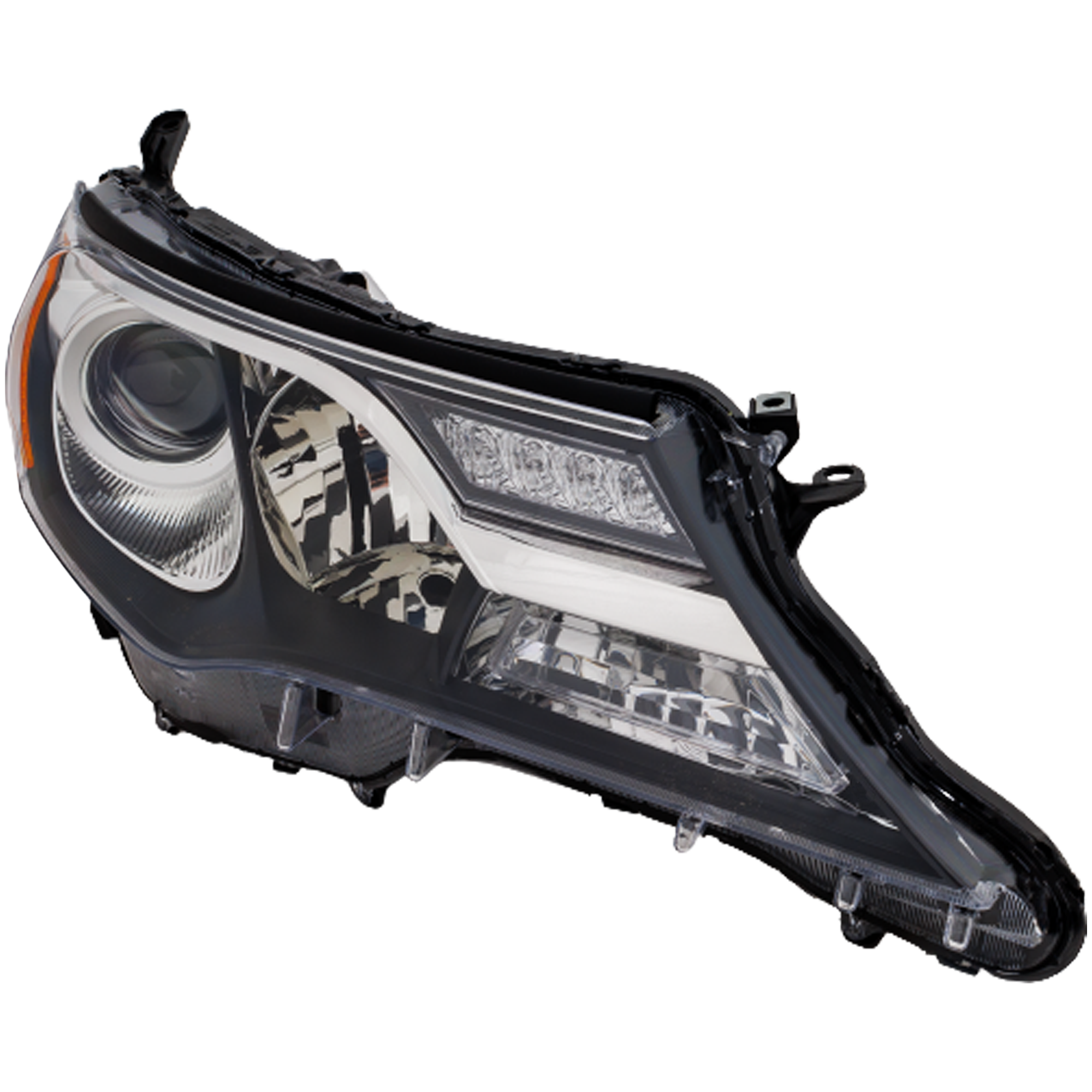 AM RAV4-13-15 HEAD LAMP RH Lens and Housing Halogen Exc. EV Model Japan Built Vehicle CAPA SKU REPT100393Q Partslink TO2519147C OEM 8113042592