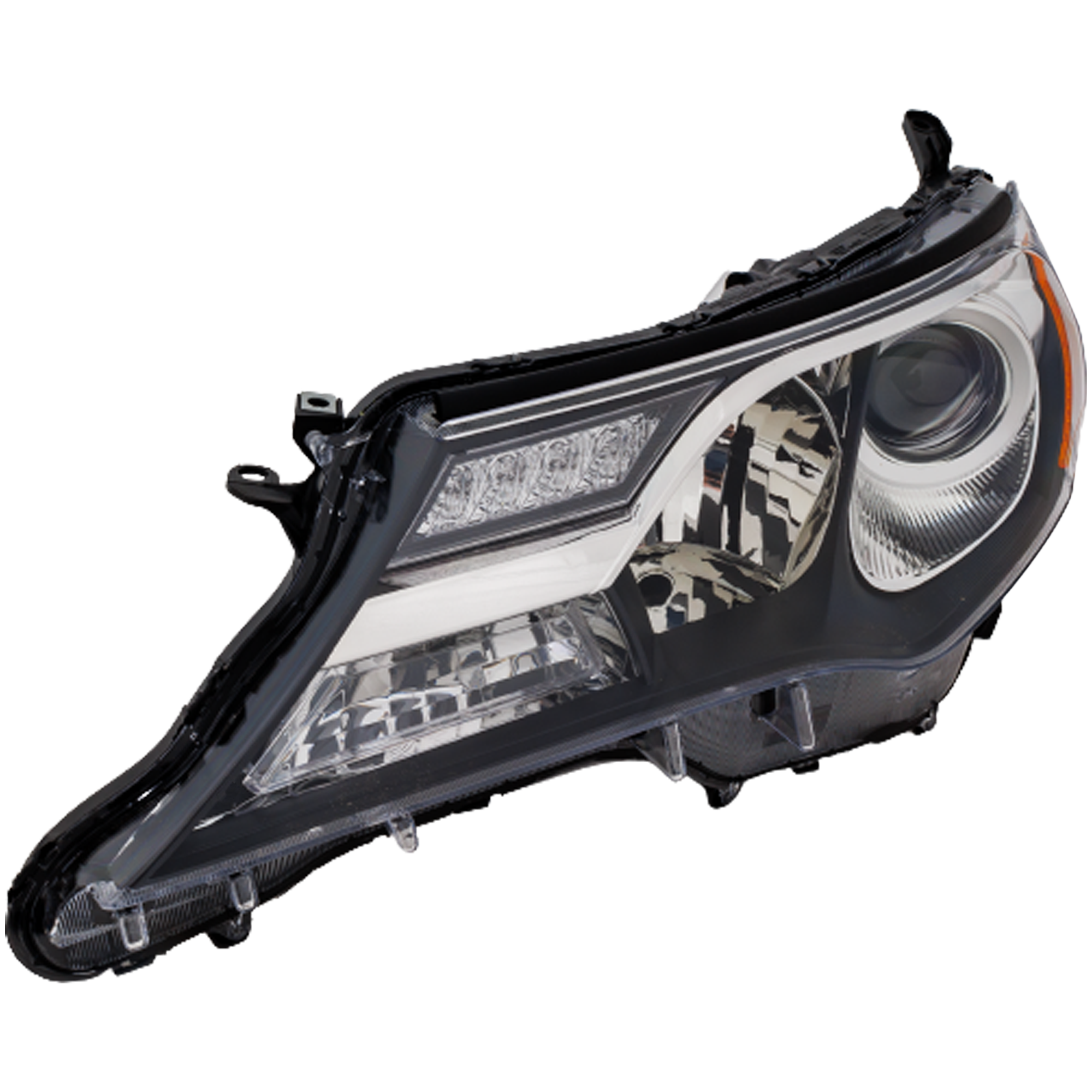 AM RAV4-13-15 HEAD LAMP LH Lens and Housing Halogen Exc. EV Model Japan Built Vehicle CAPA SKU REPT100394Q Partslink TO2518147C OEM 8117042592
