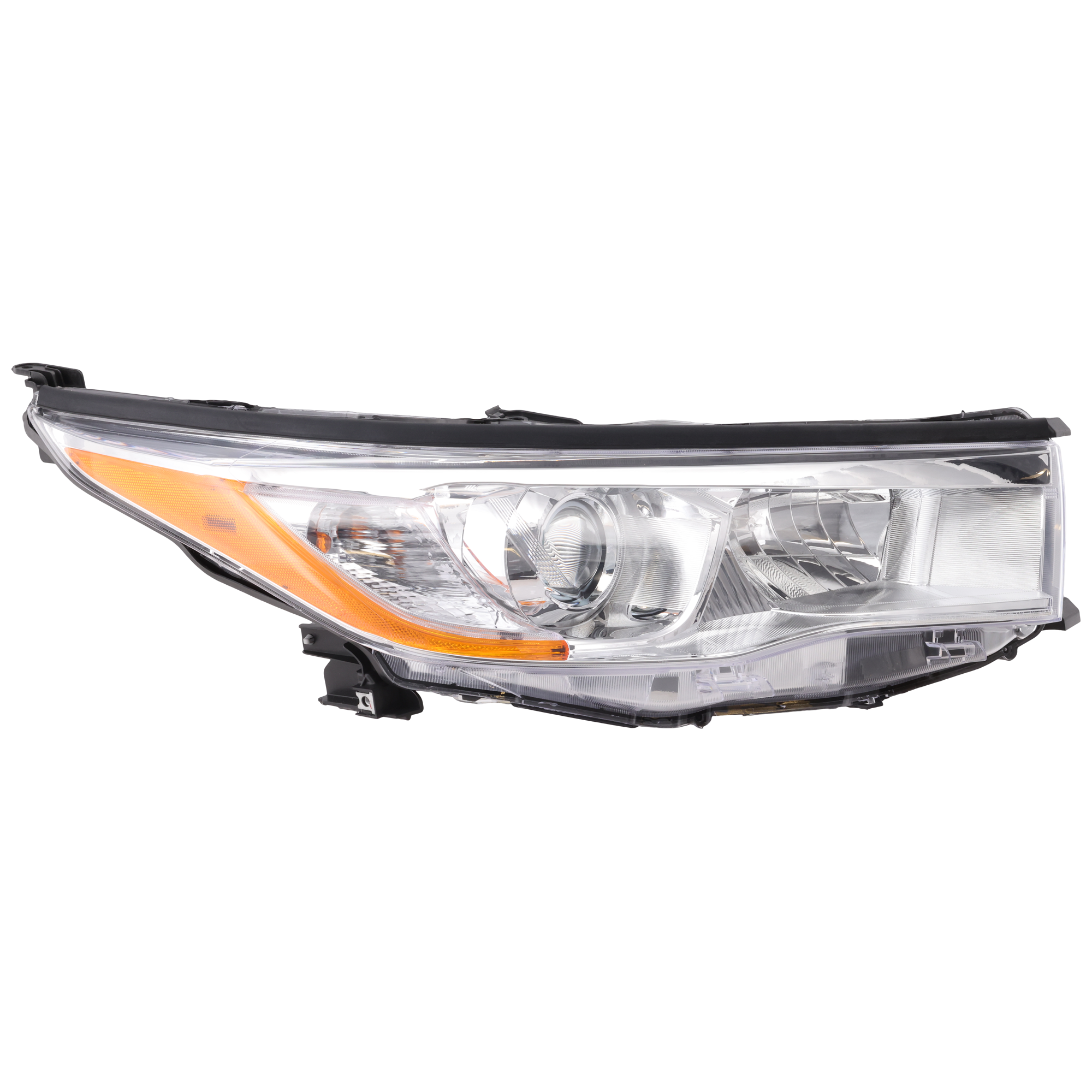 AM HIGHLANDER 14-16 HEAD LAMP RH Assembly Halogen w o Smoked Chrome Accent CAPA SKU REPT100397Q Partslink TO2503221C OEM 811100E180