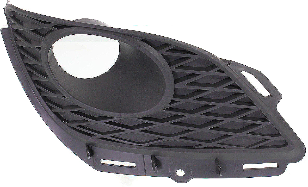 AM MATRIX 09-10 FRONT FOG LAMP MOLDING RH Textured Black w Fog Light Hole w Spoiler Type SKU REPT107541 Partslink TO1039137 OEM 8148102130