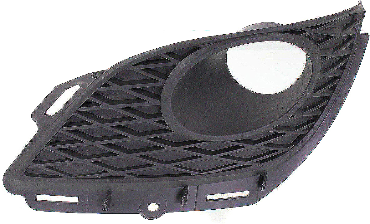 AM MATRIX 09-10 FRONT FOG LAMP MOLDING LH Textured Black w Fog Light Hole w Spoiler Type SKU REPT107542 Partslink TO1038137 OEM 8148202120