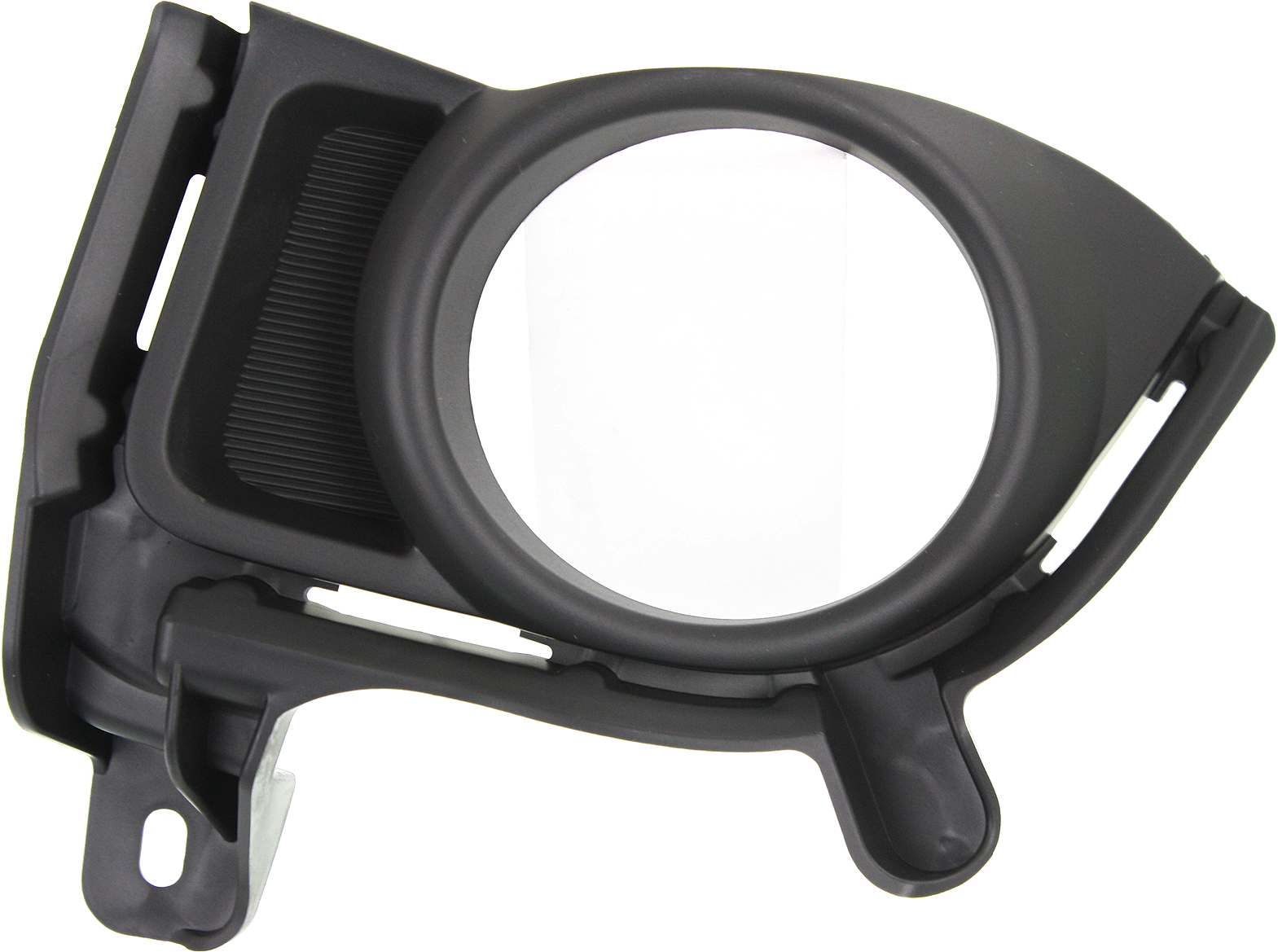 AM HIGHLANDER 14-16 FRONT FOG LAMP MOLDING RH Textured Black w LED Daytime Running Light SKU REPT108005 Partslink TO1039178 OEM 814810E160