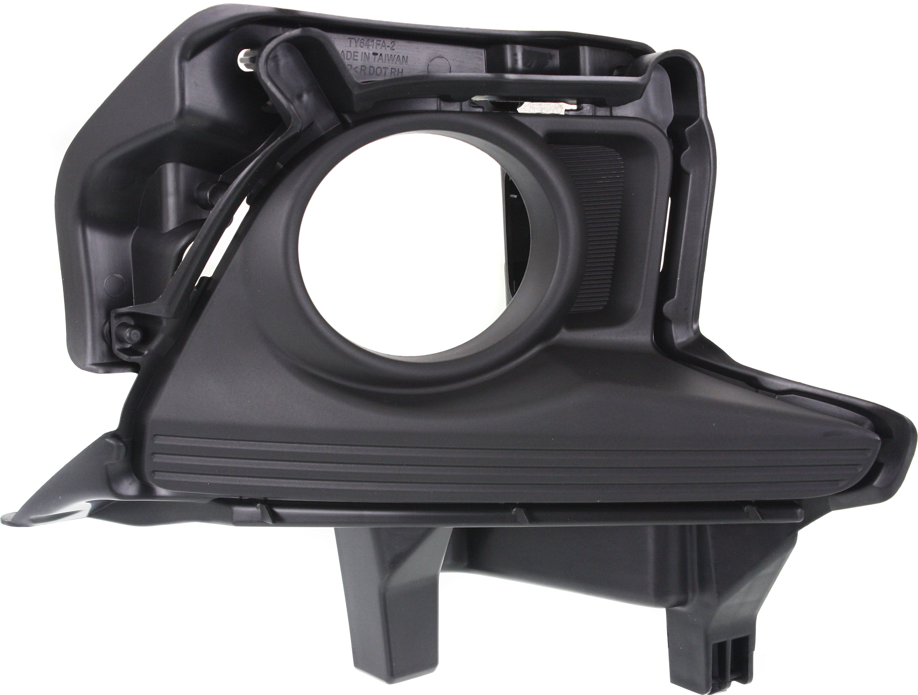AM HIGHLANDER 14-16 FRONT FOG LAMP MOLDING RH Textured Black w o LED Daytime Running Light SKU REPT108009 Partslink TO1039177 OEM 520300E020