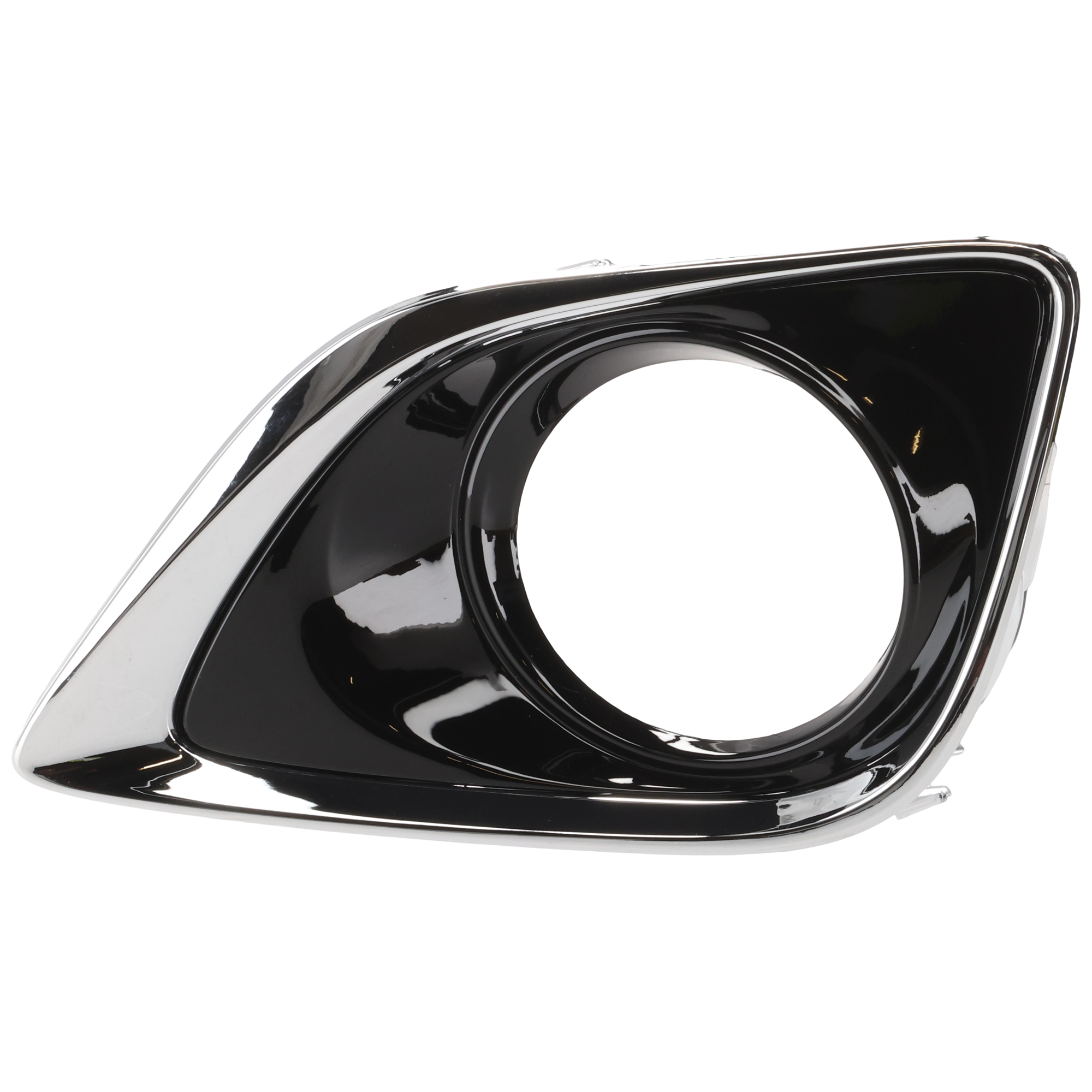 AM VENZA 13-16 FRONT FOG LAMP MOLDING LH Black w Chrome Trim SKU REPT108014 Partslink TO1038183 OEM 520400T010