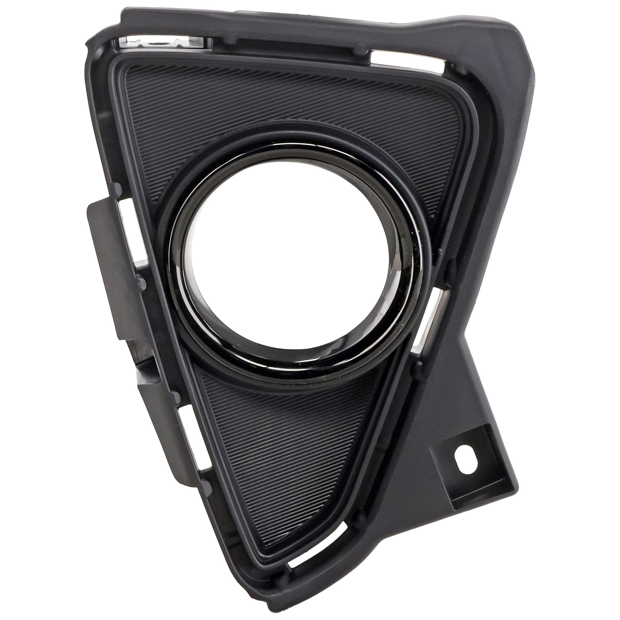 AM RAV4-16-18 FRONT FOG LAMP MOLDING RH Textured Black w Primed Trim Adventure SE XLE Hybrid SE Models SKU REPT108203 Partslink TO1039193 OEM 520300R020