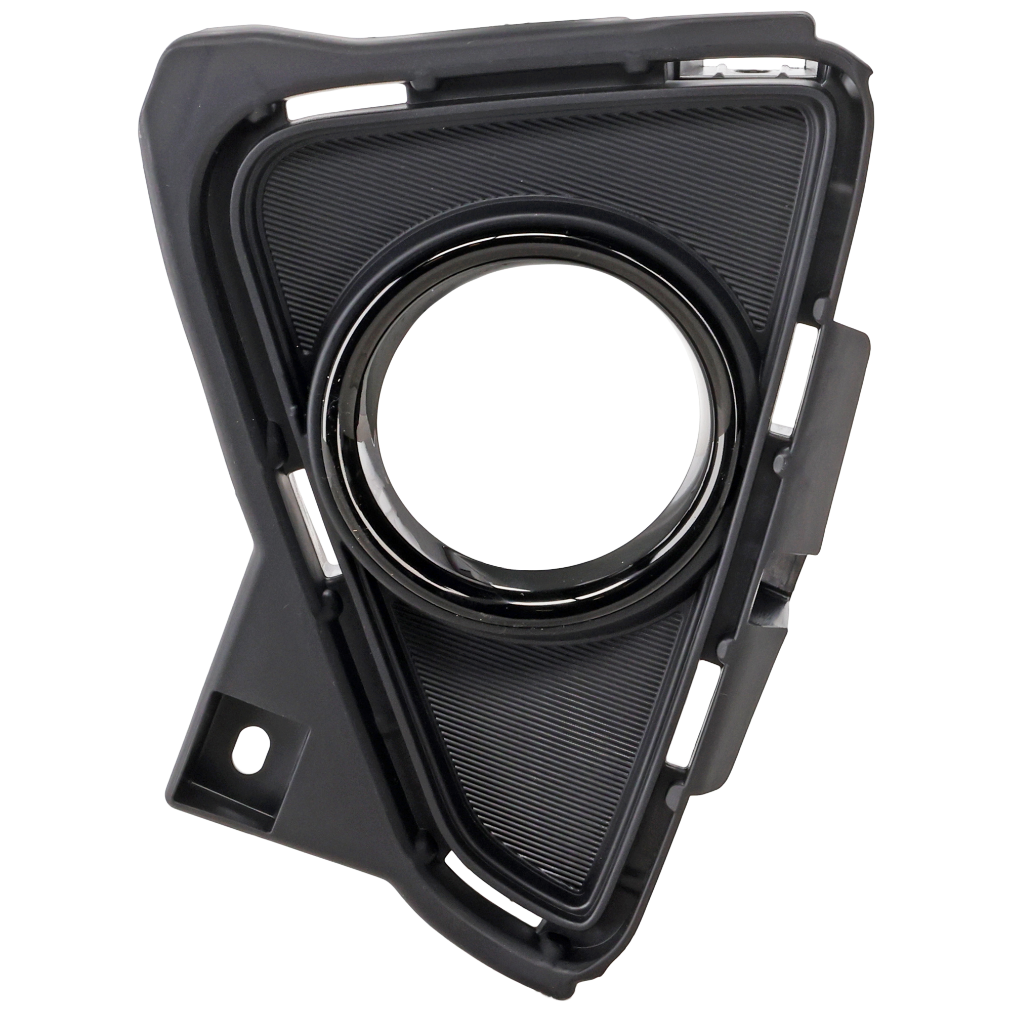 AM RAV4-16-18 FRONT FOG LAMP MOLDING LH Textured Black w Primed Trim Adventure SE XLE Hybrid SE Models SKU REPT108204 Partslink TO1038193 OEM 520400R020