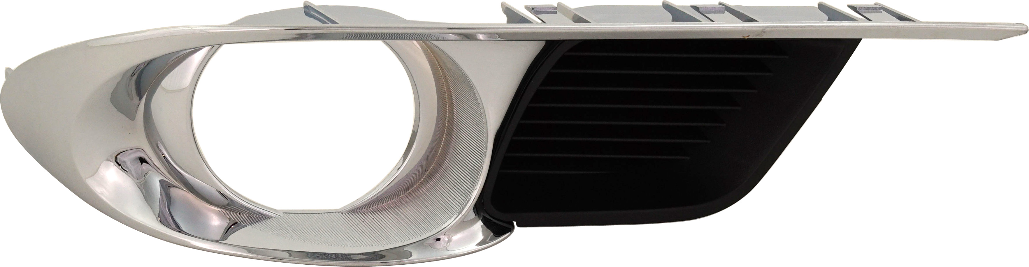 AM AVALON 11-12 FRONT FOG LAMP MOLDING RH Black w Chrome Trim SKU REPT108619 Partslink TO1039156 OEM 5203007040
