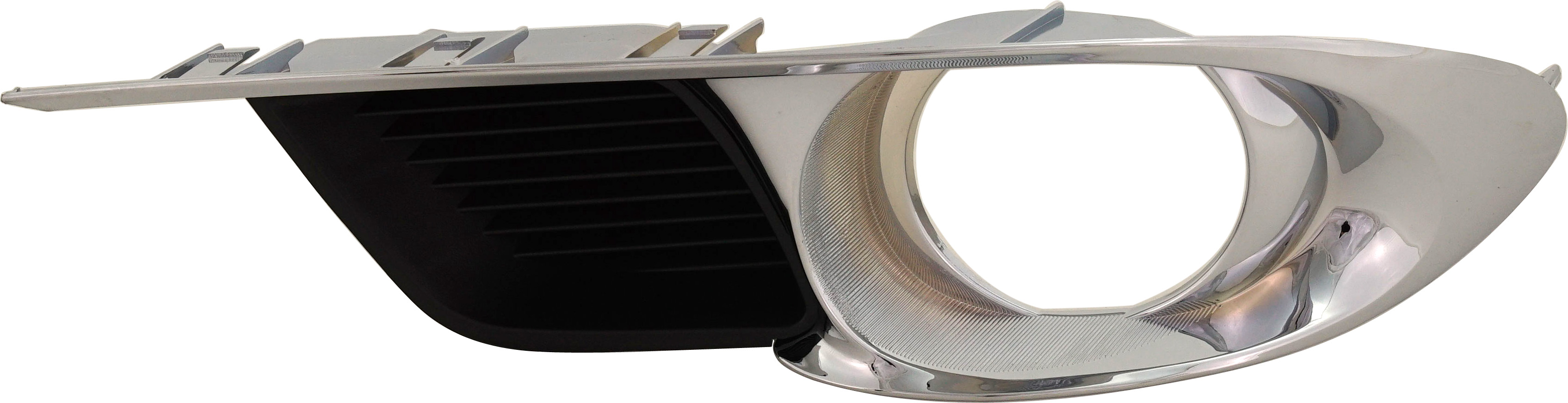 AM AVALON 11-12 FRONT FOG LAMP MOLDING LH Black w Chrome Trim SKU REPT108620 Partslink TO1038156 OEM 5204007040