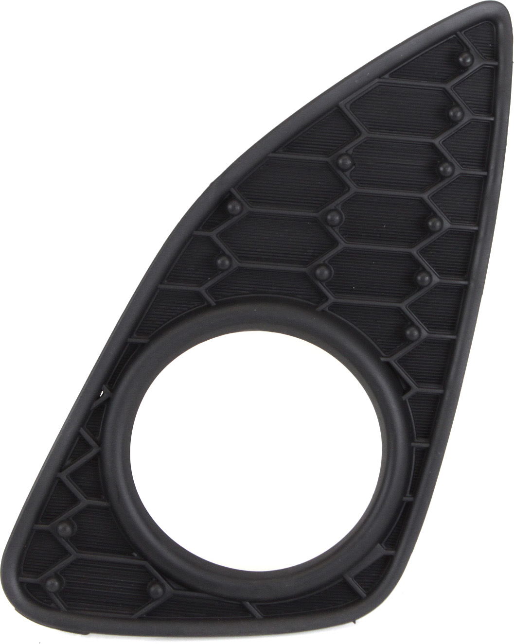AM YARIS 12-14 FRONT FOG LAMP MOLDING LH Textured Black SE Model SKU REPT108628 Partslink TO1038159 OEM 8148252330