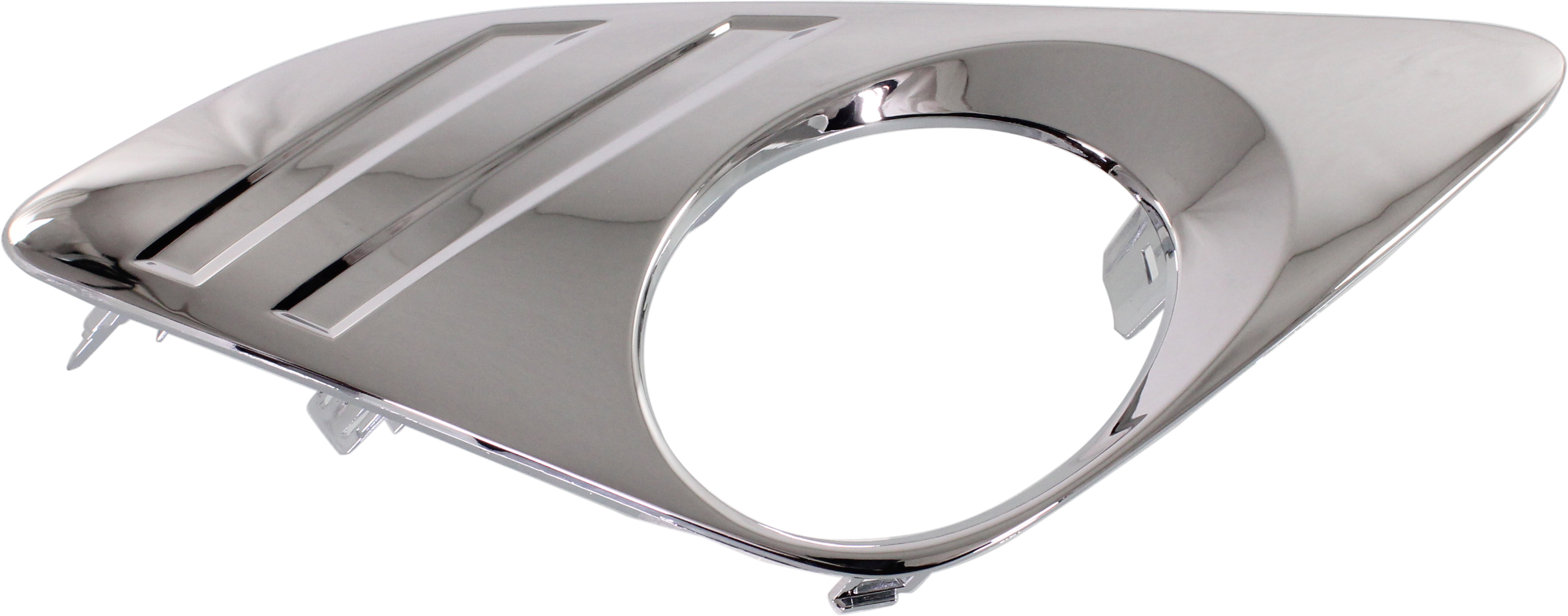 AM CAMRY 12-14 FRONT FOG LAMP MOLDING RH Chrome L LE XLE Hybrid Models SKU REPT108633C Partslink TO1039148 OEM 5212706310