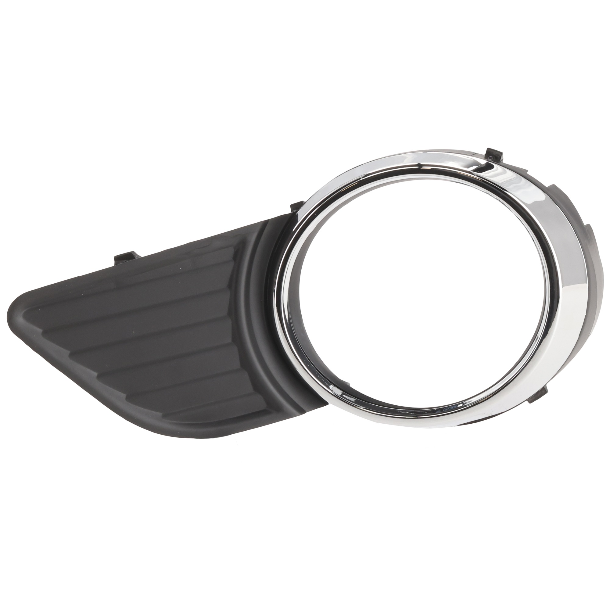 AM SIENNA 11-17 FRONT FOG LAMP MOLDING LH Black w Chrome Trim w Park Distance Control Sensor Holes SKU REPT108644 Partslink TO1038146 OEM 5204008010