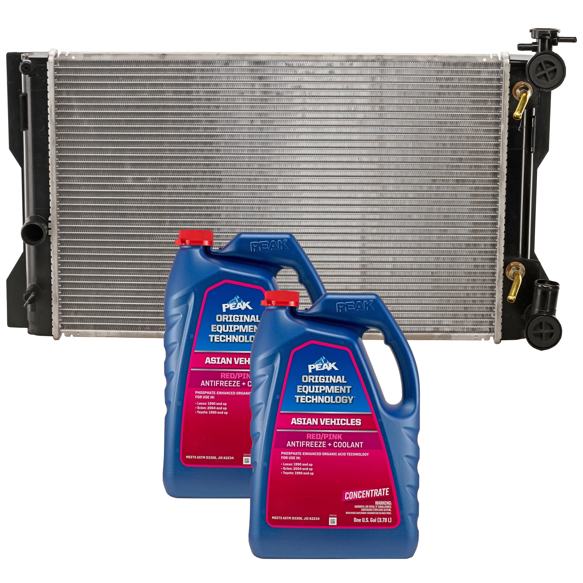AM MATRIX 09-13 RADIATOR 3 pc kit with Coolant Antifreeze SKU REPT160101-86-174P 2