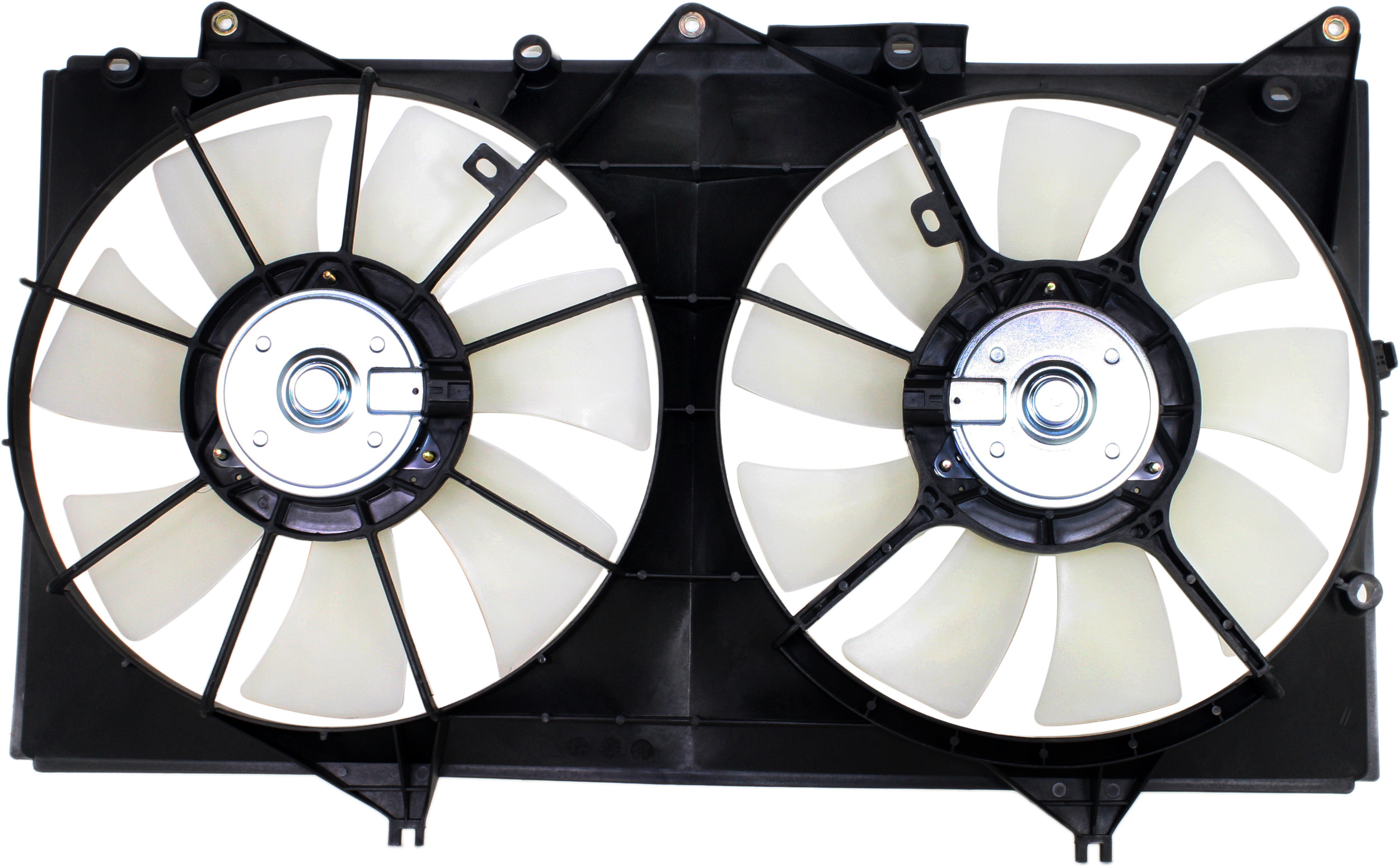 AM CAMRY 02-06 ES300-02-03 RADIATOR FAN ASSEMBLY Dual fan 6Cyl w Blades marked 342 and 343 SKU REPT160912 Partslink TO3115129 OEM 163630A180-167110A170-163610A1