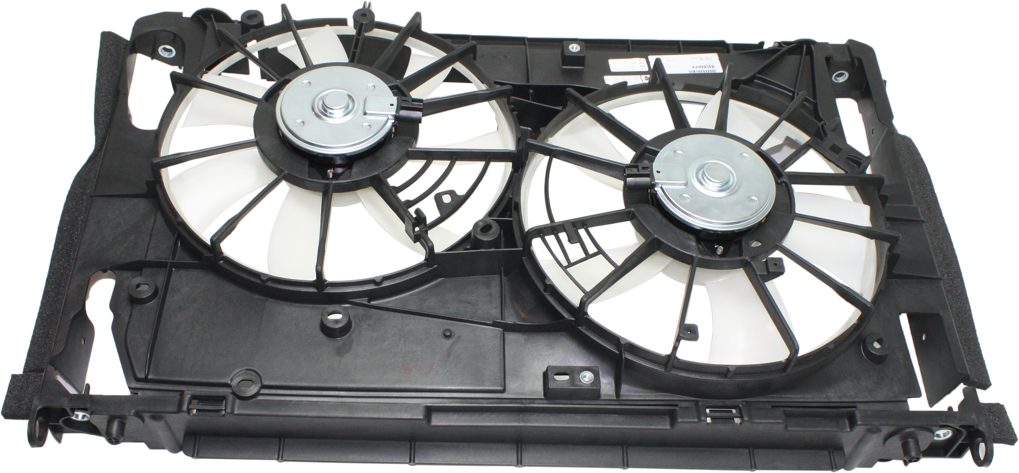AM RAV4-09-12 RADIATOR FAN ASSEMBLY Dual Fan 2.5L Eng. USA Built Vehicle SKU REPT160938 Partslink TO3115175 OEM 167110V030 PFM