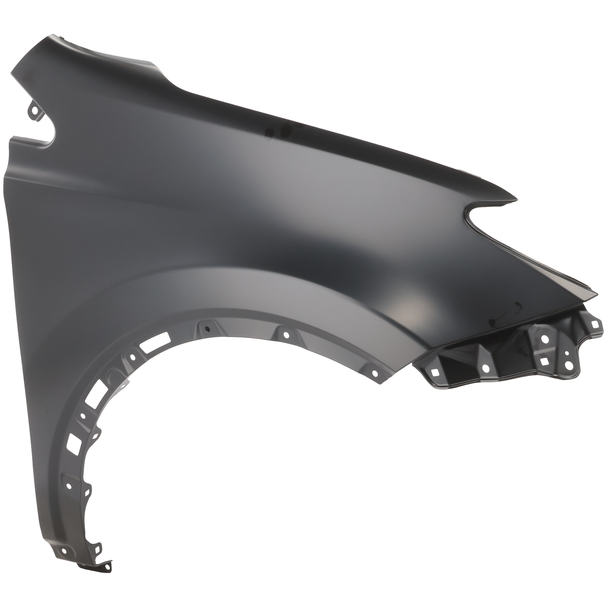 AM RAV4-13-18 FRONT FENDER RH Primed Exc. EV Hybrid Models North America Built Vehicle Steel w o Side Light Hole SKU REPT220179 Partslink TO1241244 TO1241245 OEM 538010R070-5380142170