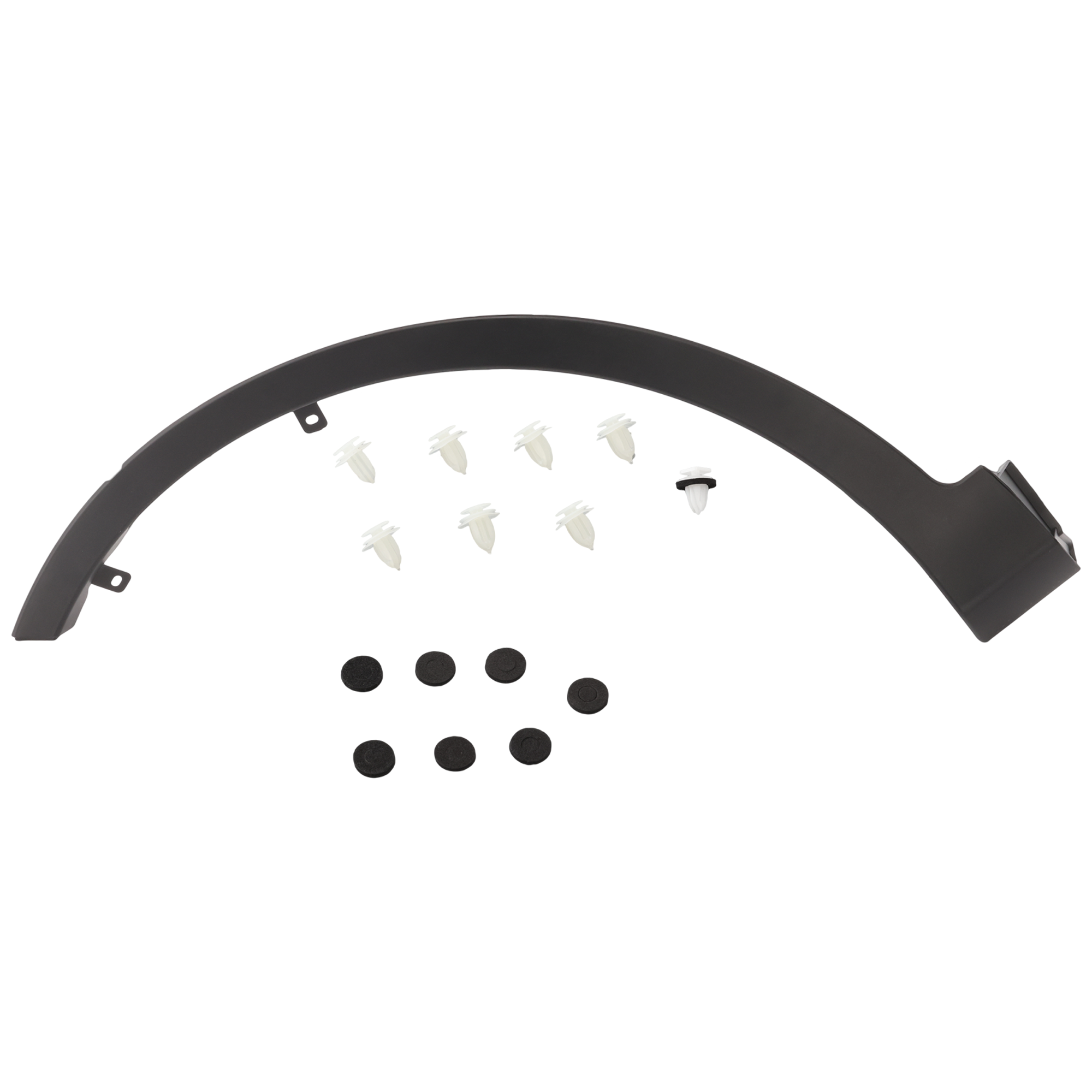 AM RAV4-13-15 FRONT WHEEL OPENING MOLDING LH Assembly Textured Exc. EV Model North America Built Vehicle SKU REPT221310 Partslink TO1290106 OEM 756020R030