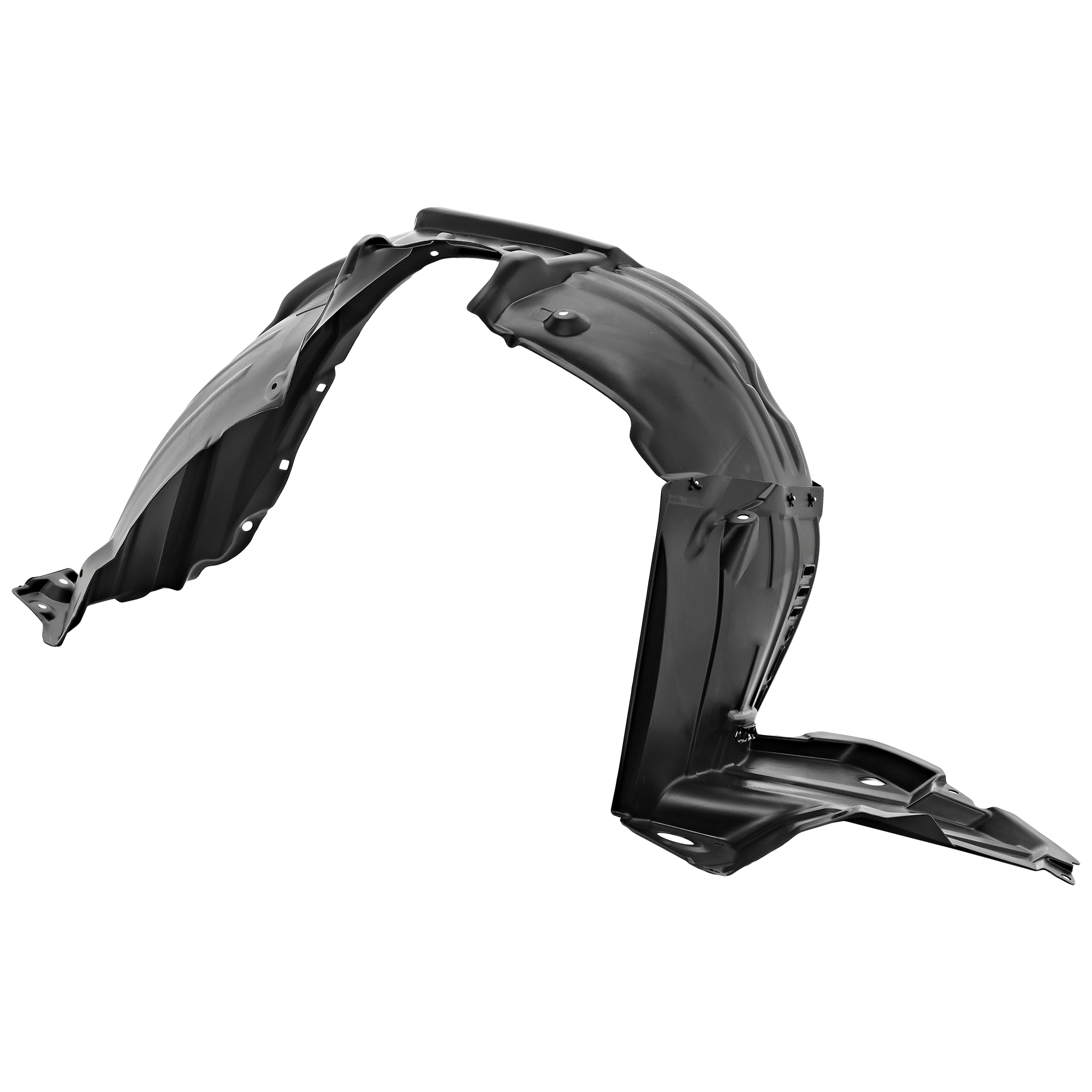 AM HIGHLANDER 11-13 FRONT FENDER LINER LH Plastic Vacuum Form w Towing Package Exc. Hybrid Models SKU REPT222152 Partslink TO1248173 OEM 538060E060