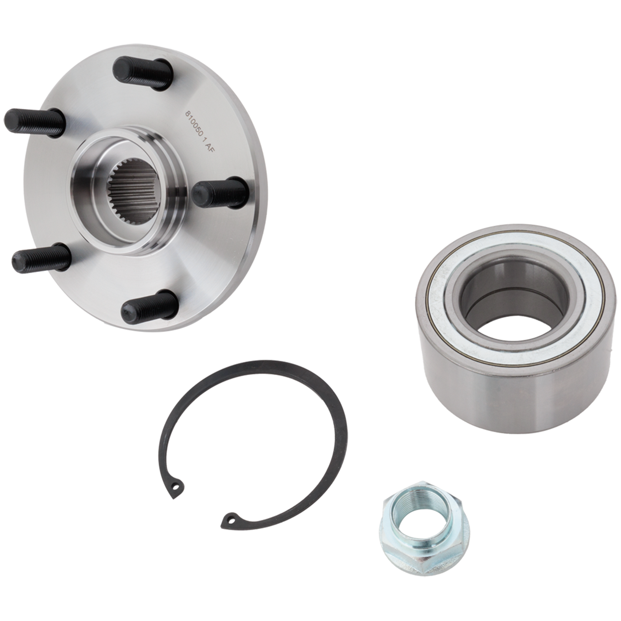 AM CAMRY 92-03 AVALON 95-04 FRONT HUB ASSEMBLY RH=LH 5 Studs 5 x 4.5 in. Bolt Pattern w Flange Bearing Nut and Snap Ring SKU REPT283703 OEM 4350206040
