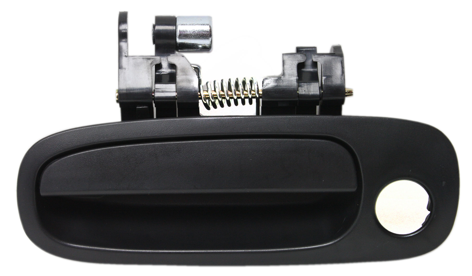 AM COROLLA PRIZM 98-02 FRONT EXTERIOR DOOR HANDLE LH Textured Black w Keyhole SKU REPT462140 Partslink TO1310132 OEM 94857481-6922002030