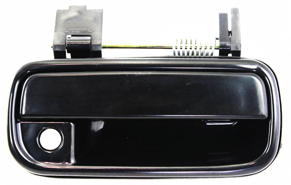 AM 4RUNNER 99-02 FRONT EXTERIOR DOOR HANDLE RH Smooth Black SKU REPT462387 Partslink TO1311130 OEM 6921035100