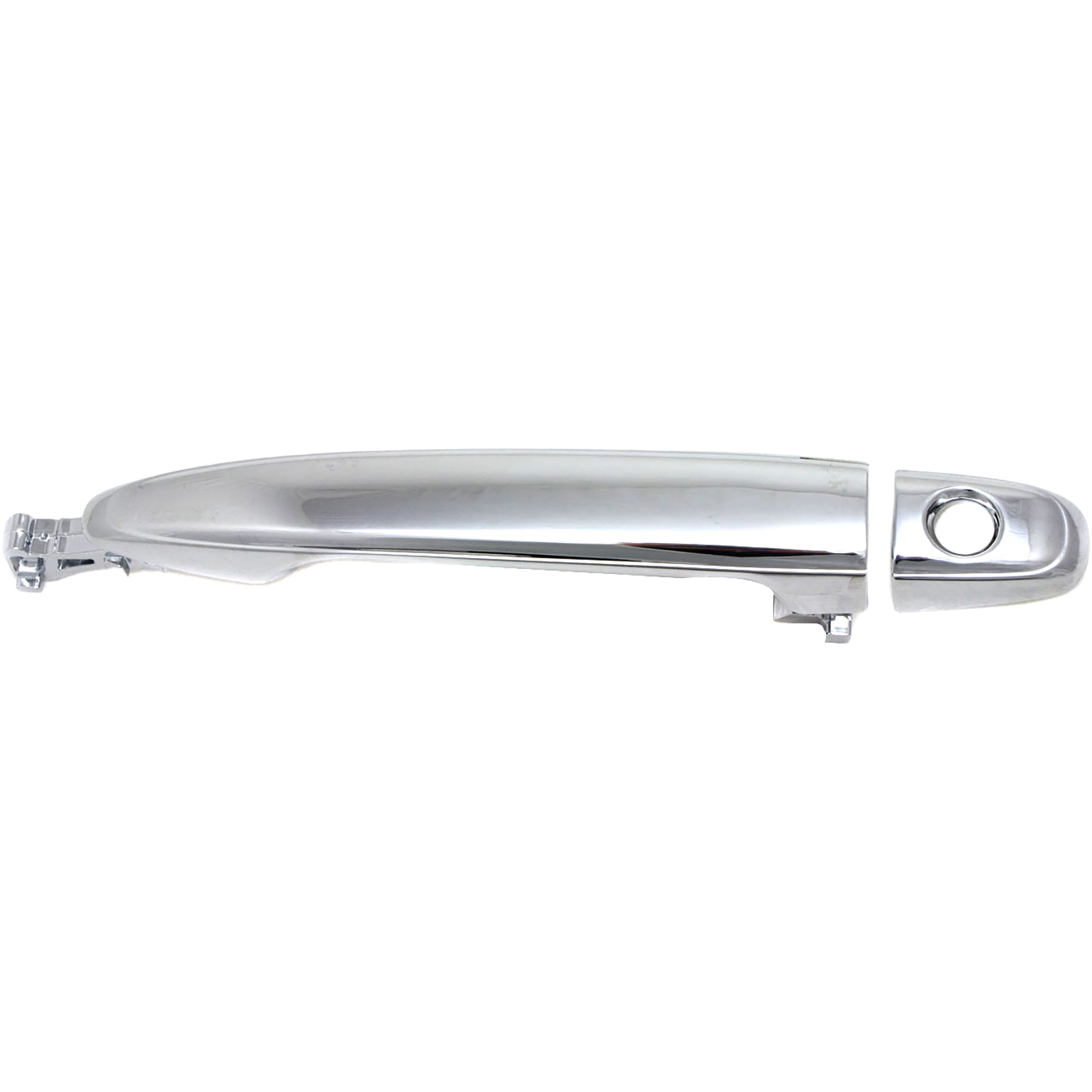 AM LAND CRUISER 03-09 HIGHLANDER 08-17 FRONT EXTERIOR DOOR HANDLE LH All Chr w Keyhole w o PBSS SKU REPT462508C Partslink FDH010295 OEM 6921058010