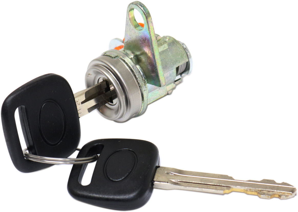 AM RAV4-96-00 DOOR LOCK CYLINDER RH Chrome w Keys Door Mounted 4 Door SKU REPT507203 OEM 6905142050