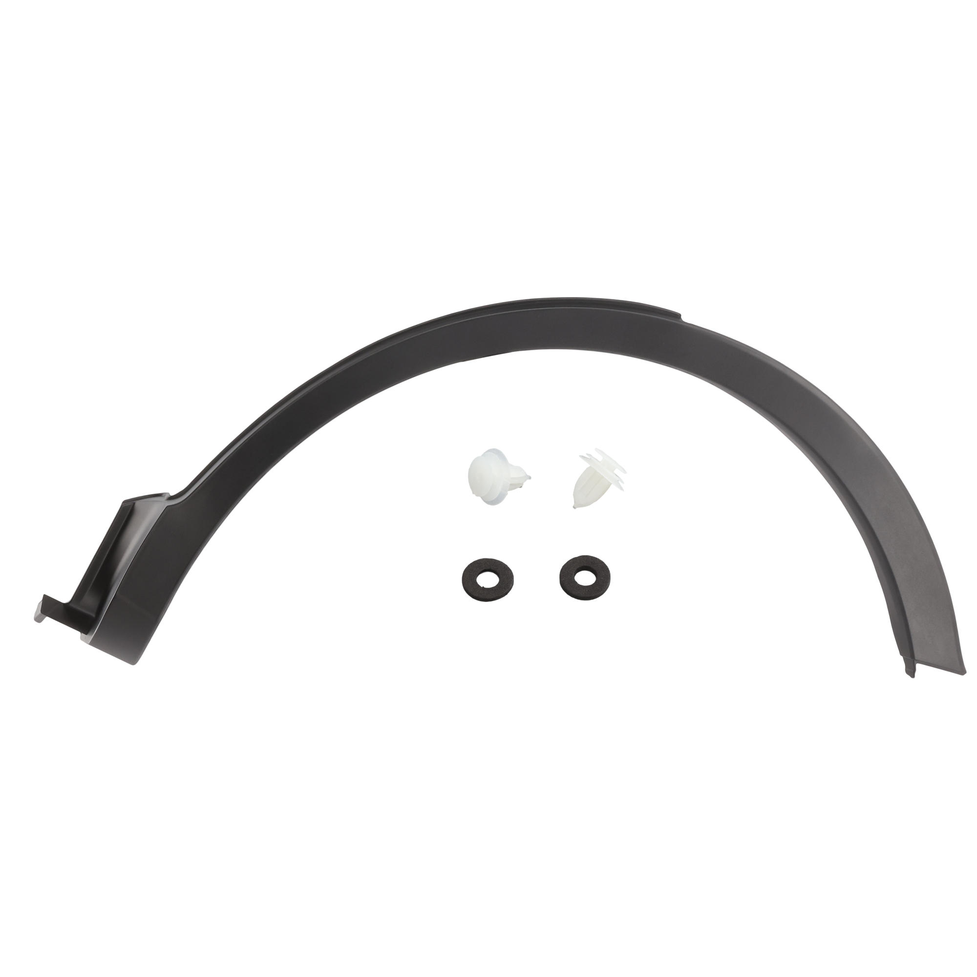 AM RAV4-13-15 REAR WHEEL OPENING MOLDING LH Assembly Textured Exc. EV Model SKU REPT553916 Partslink TO1790105 OEM 756060R030