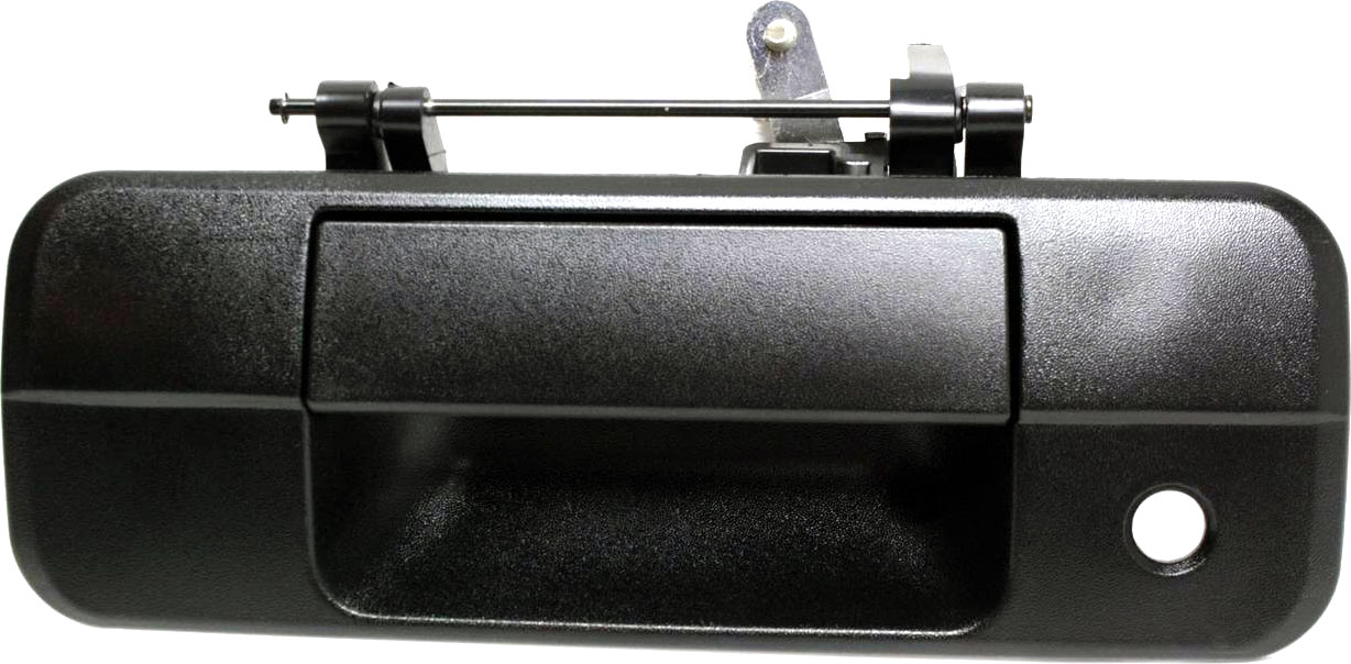 AM TUNDRA 07-13 TAILGATE HANDLE Exterior Textured Black w o Camera Hole w Key Hole SKU REPT580717 Partslink TO1915113 OEM 690900C040