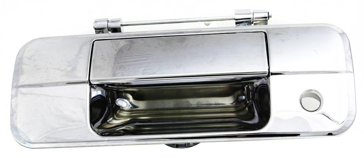 AM TUNDRA 07-13 TAILGATE HANDLE Outside All Chrome w o Rear Camera SKU REPT580719C Partslink GAH010027 OEM Performance