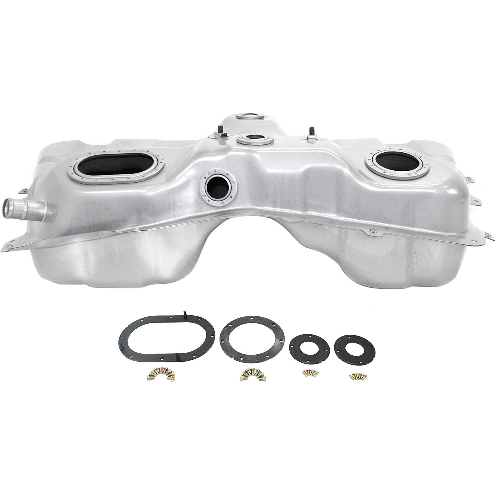 AM RAV4-96-00 FUEL TANK Steel Silver 15 gal 58L 41 x 26-1-2 x 10-1-4 in. w Lock Ring and Pan SKU REPT670109 OEM 7700142051