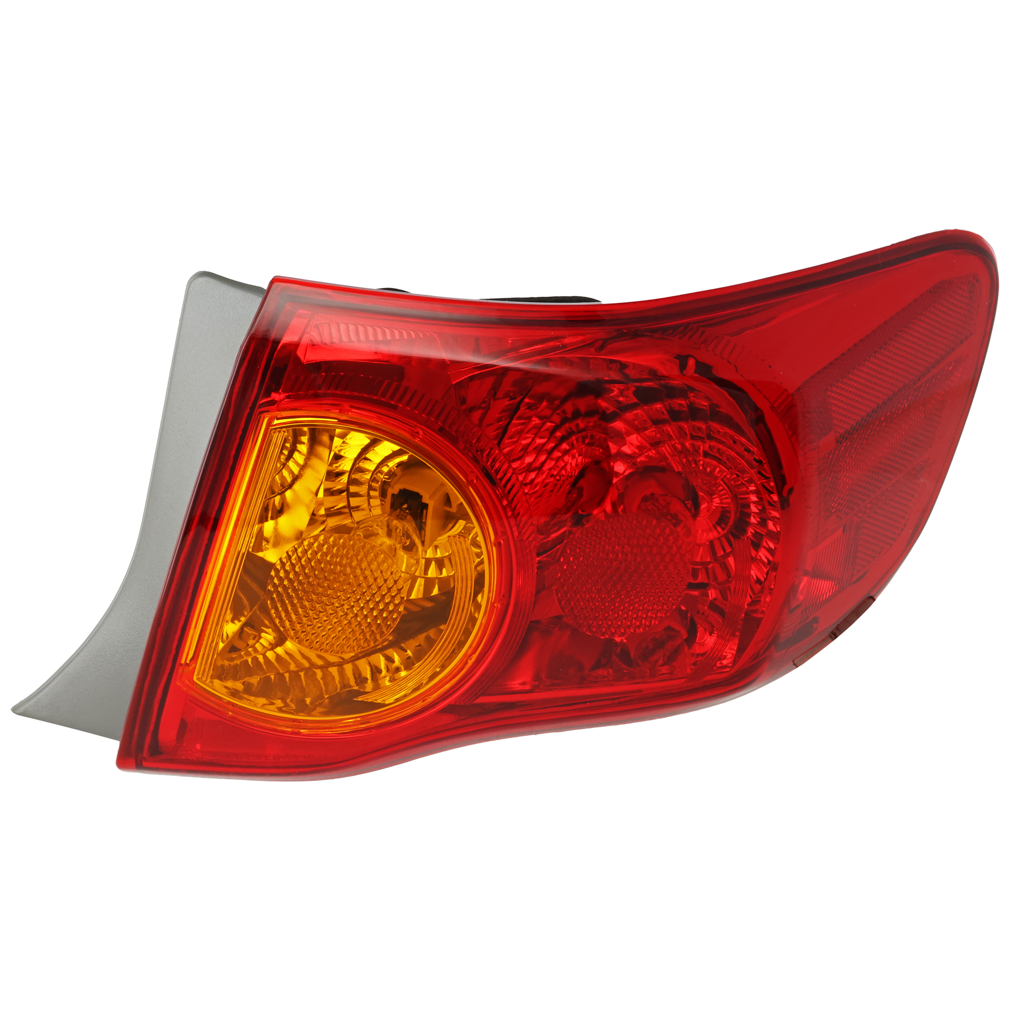 AM COROLLA 09-10 TAIL LAMP RH Outer Assembly Halogen North America Built Vehicle SKU REPT730103 Partslink TO2801175 OEM 8155002460