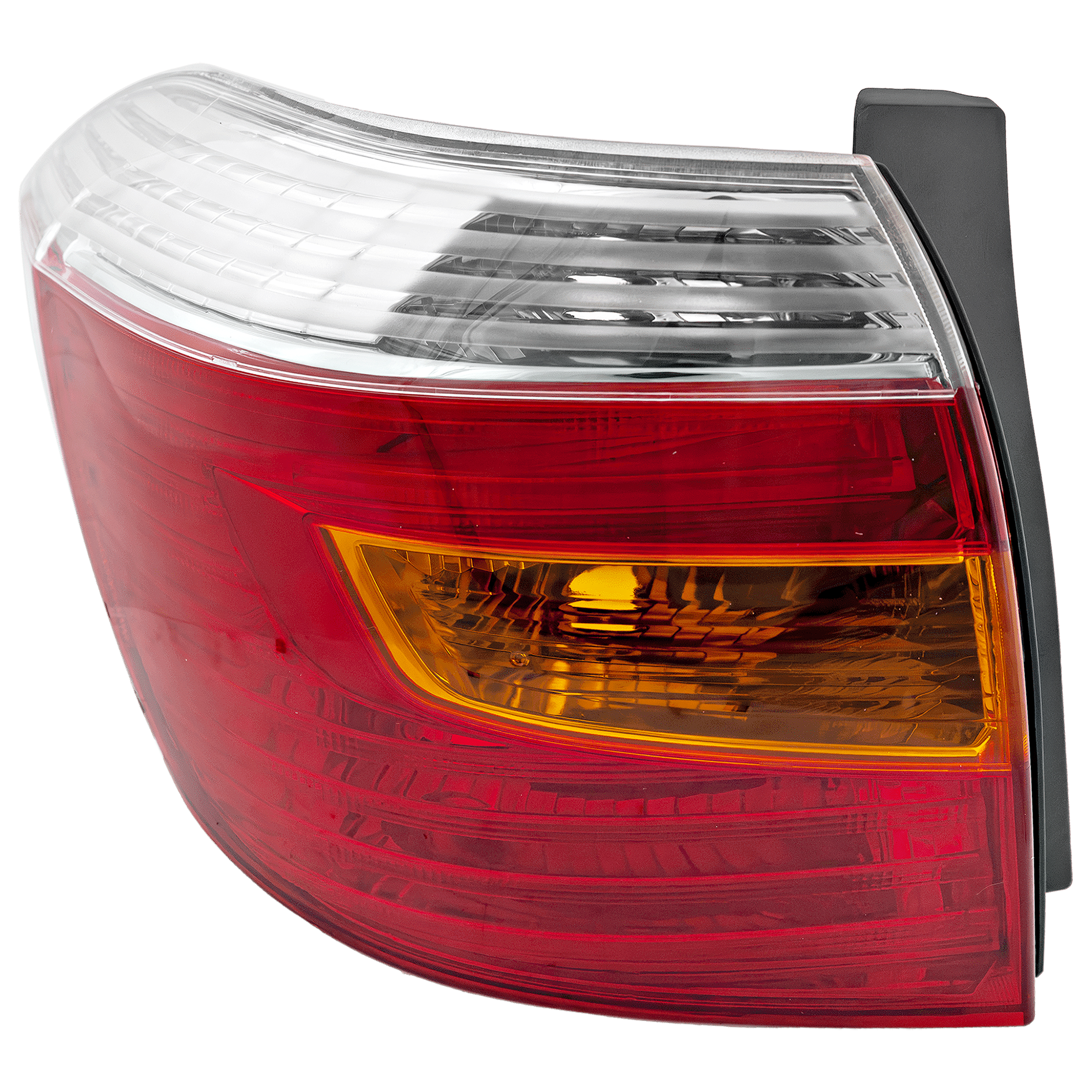 AM HIGHLANDER 08-10 TAIL LAMP LH Lens and Housing Amber Clear Red Lens Sport Model Japan Built Vehicle SKU REPT730112 Partslink TO2800174 OEM 8156148170