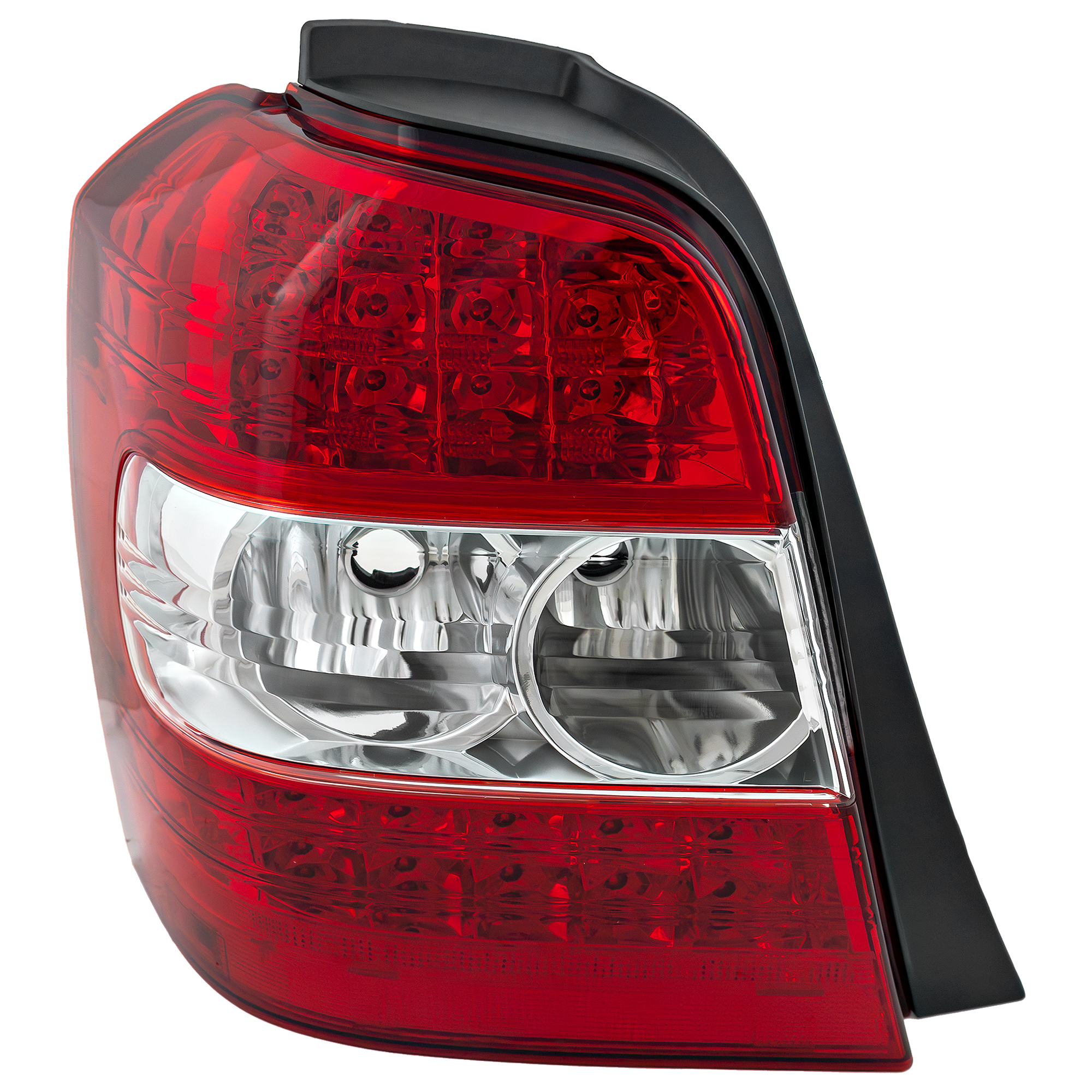 AM HIGHLANDER 06-07 TAIL LAMP LH Lens and Housing Halogen Clear and Red Lens Hybrid Model SKU REPT730148 Partslink TO2800162 OEM 8156148130