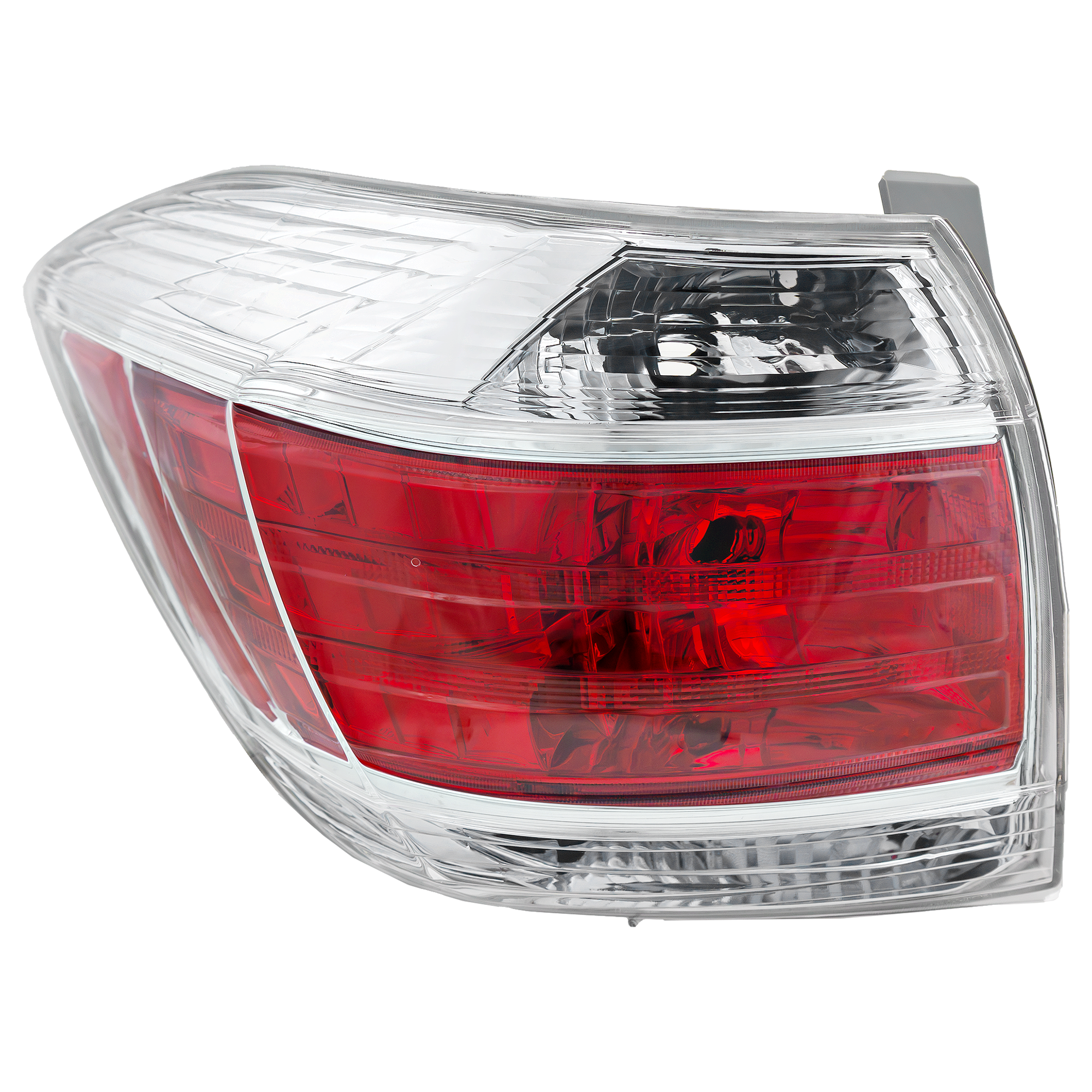 AM HIGHLANDER 11-13 TAIL LAMP LH Lens and Housing Clear and Red Lens Hybrid Model SKU REPT730154 Partslink TO2818149 OEM 8156148270