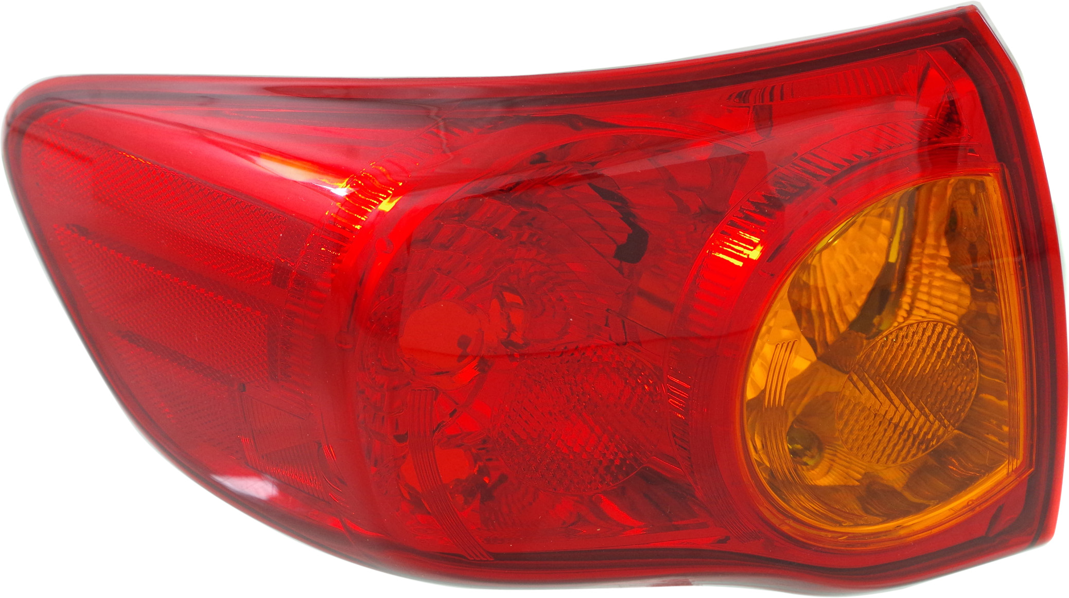 AM COROLLA 09-10 TAIL LAMP LH Outer Lens and Housing Halogen Japan Built Vehicle SKU REPT730376 Partslink TO2804113 OEM 8156112A50