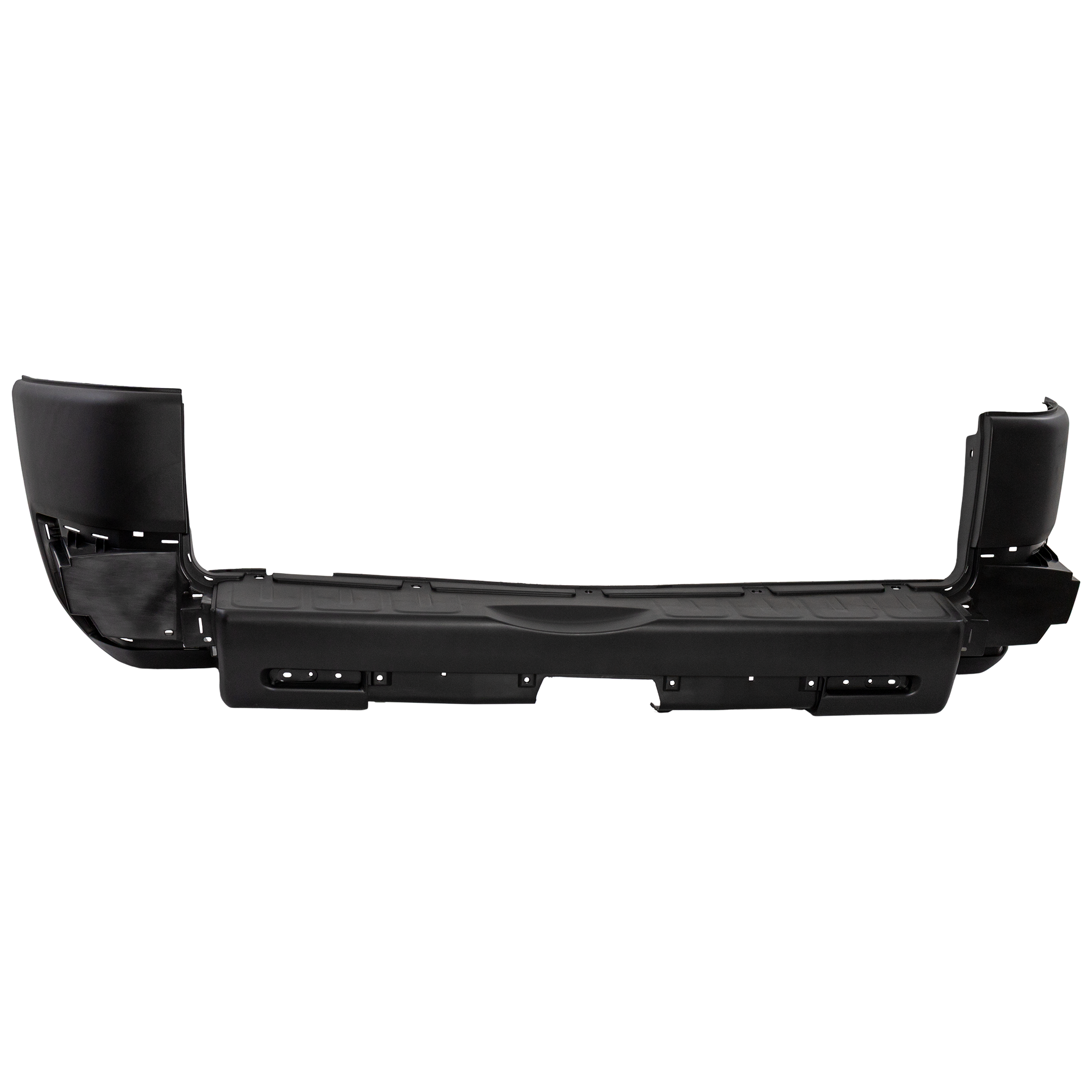 AM FJ CRUISER 07-10 REAR BUMPER COVER Textured w o Rear Object Sensor Holes SKU REPT760123 Partslink TO1100251 OEM 5215935210