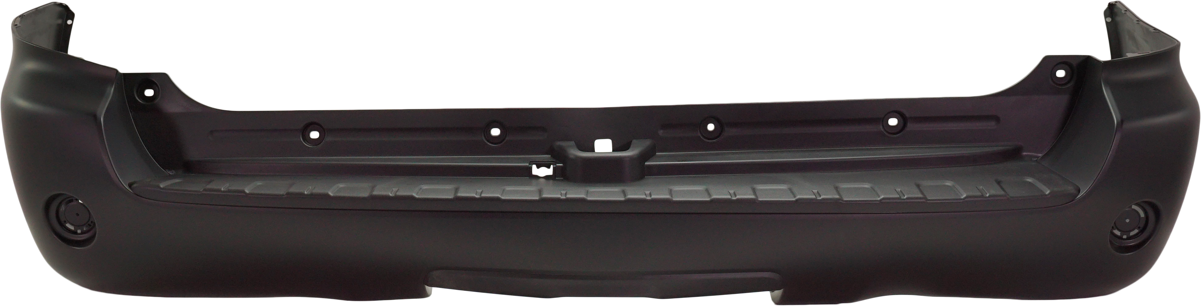 AM SEQUOIA 08-22 REAR BUMPER COVER Textured SR5 TRD Sport Models w o Parking Aid Sensor Holes CAPA SKU REPT760126Q OEM 521590C910 PFM