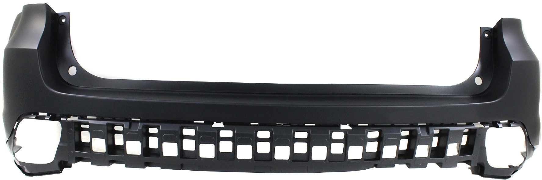 AM HIGHLANDER 14-19 REAR BUMPER COVER Upper Primed w o Rear Object Sensor Holes CAPA SKU REPT760156PQ Partslink TO1114100C OEM 521590E911