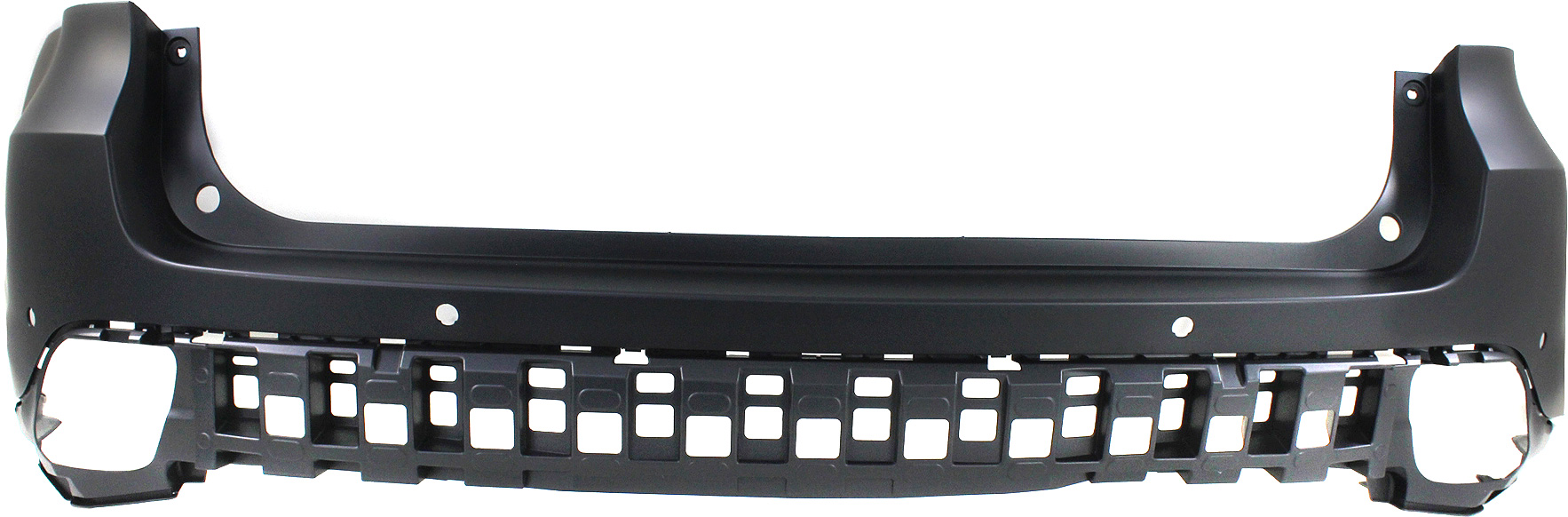 AM HIGHLANDER 14-16 REAR BUMPER COVER Upper Primed w Object Sensor Holes CAPA SKU REPT760157PQ Partslink TO1114101C OEM 521590E912