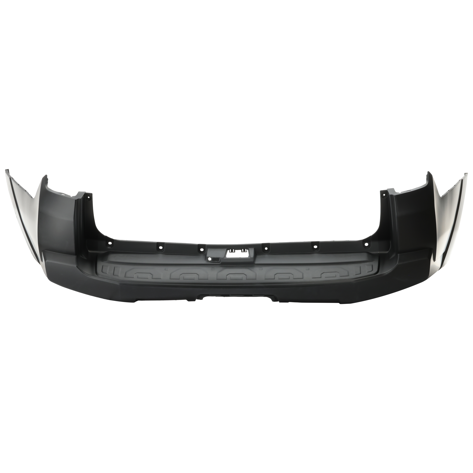 AM 4RUNNER 14-23 REAR BUMPER COVER Primed w o Holes for Chrome Insert Trim w o Lower Cover CAPA SKU REPT760158PQ Partslink TO1100312C OEM 5215935922