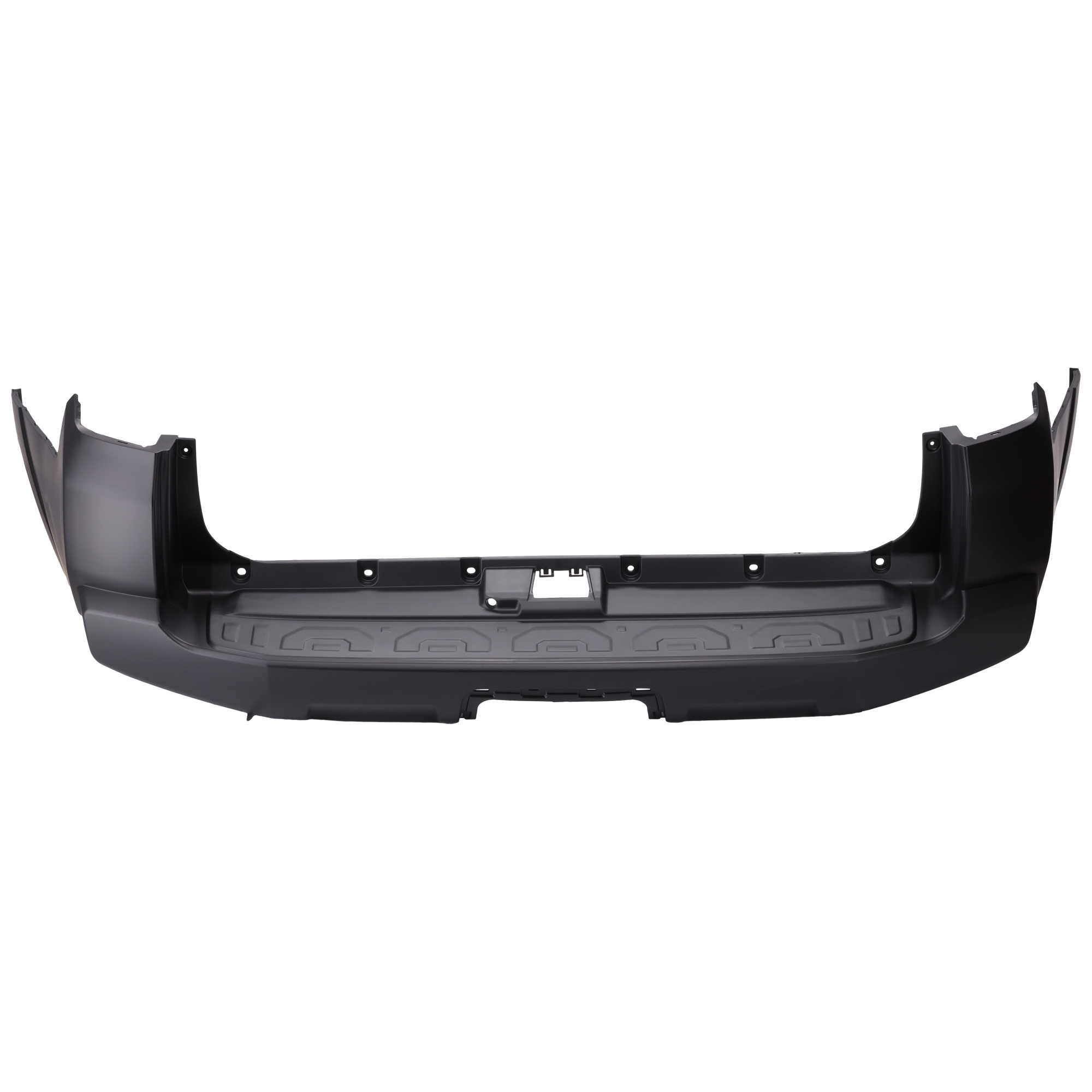 AM 4RUNNER 14-24 REAR BUMPER COVER Primed w o Holes for Chrome Insert Trim w o Lower Cover SKU REPT760158P Partslink TO1100312 OEM 5215935922