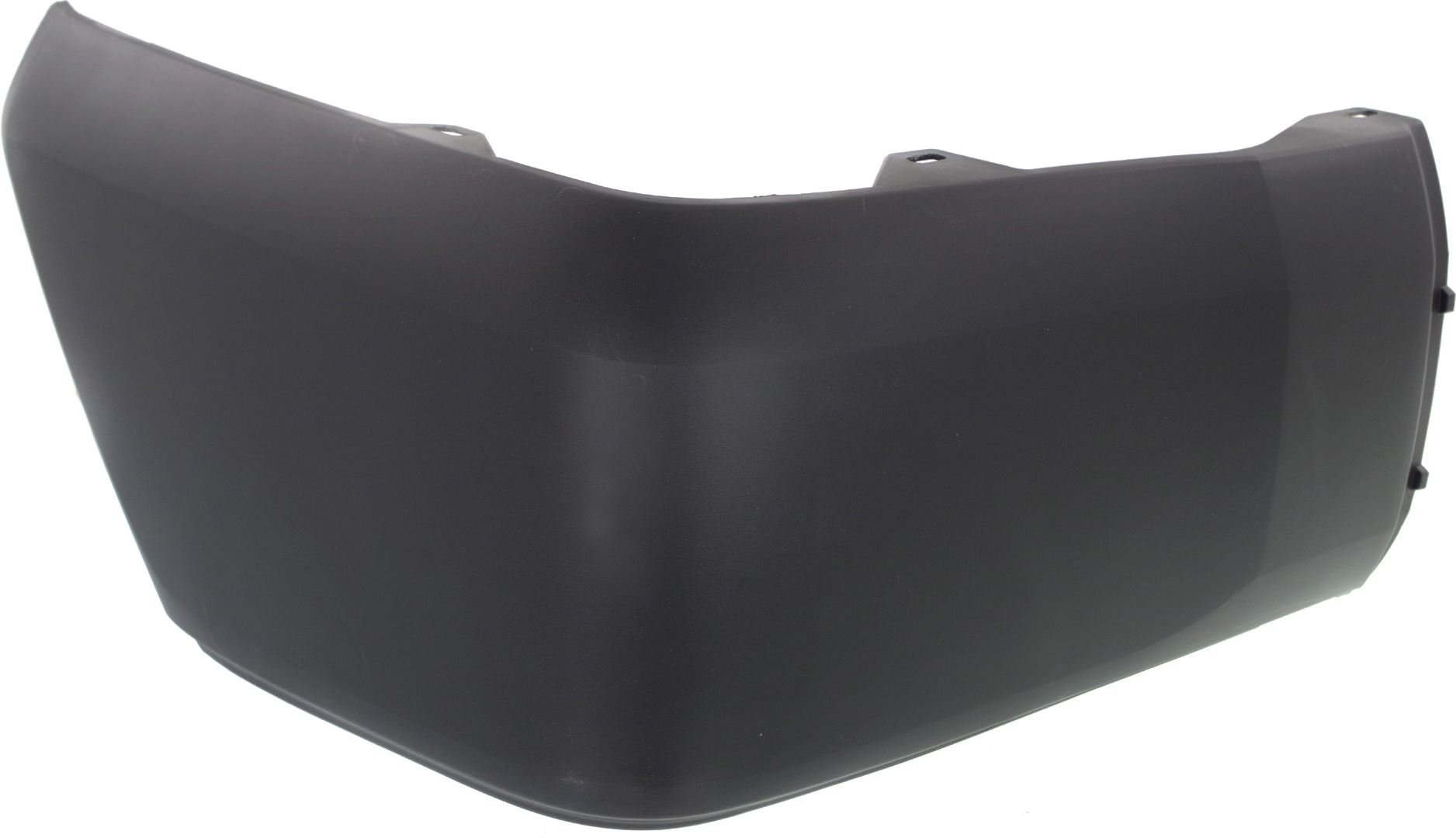 AM TUNDRA 14-21 REAR BUMPER END RH Extension Cover Textured Plastic Resin Type w o Park Assist Sensor Holes CAPA SKU REPT761117Q Partslink TO1117108C OEM 521550C030