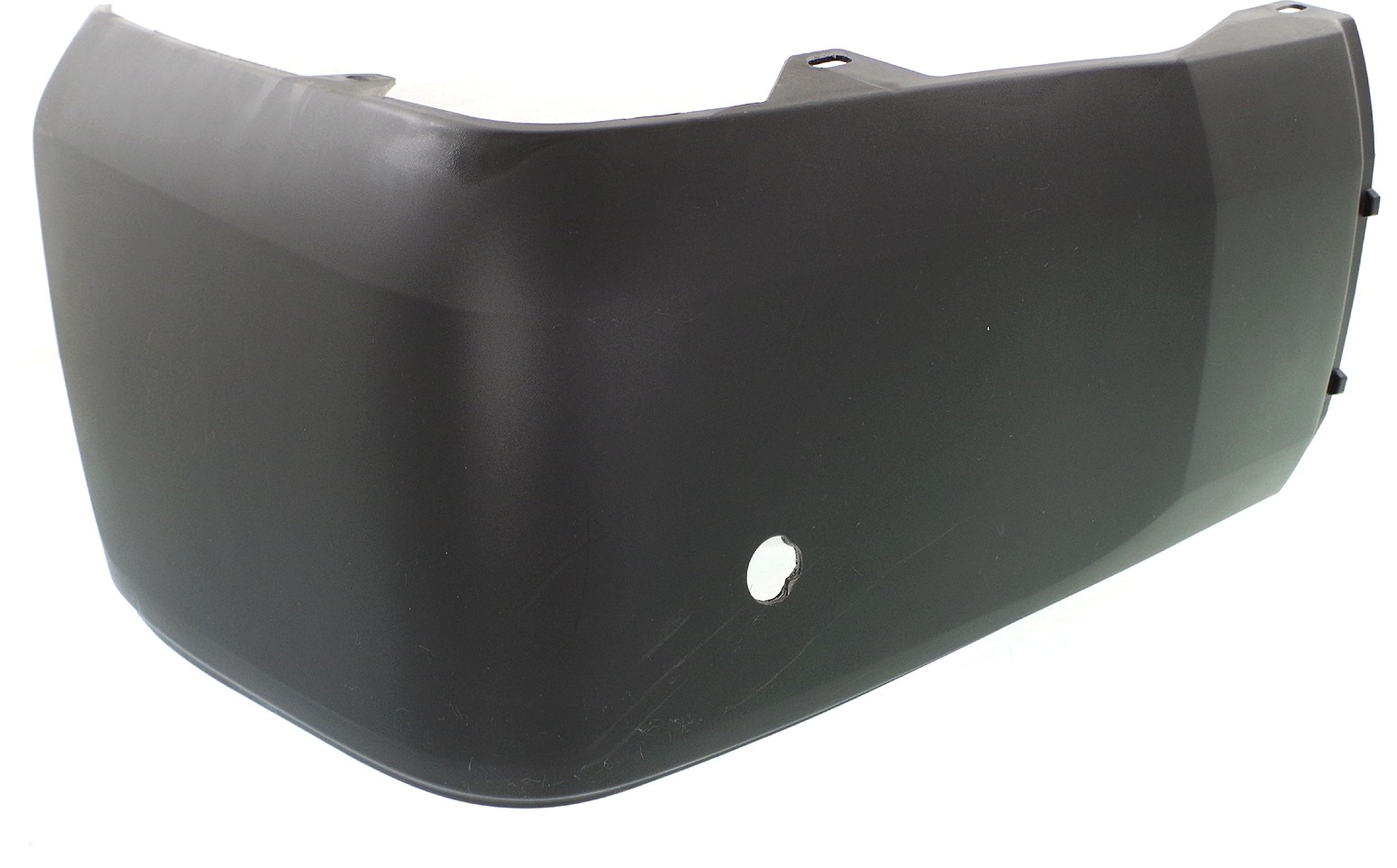 AM TUNDRA 14-21 REAR BUMPER END RH Cover Extension Textured Plastic Resin Type w Park Assist Sensor Holes SKU REPT761119 Partslink TO1117109 OEM 521550C903