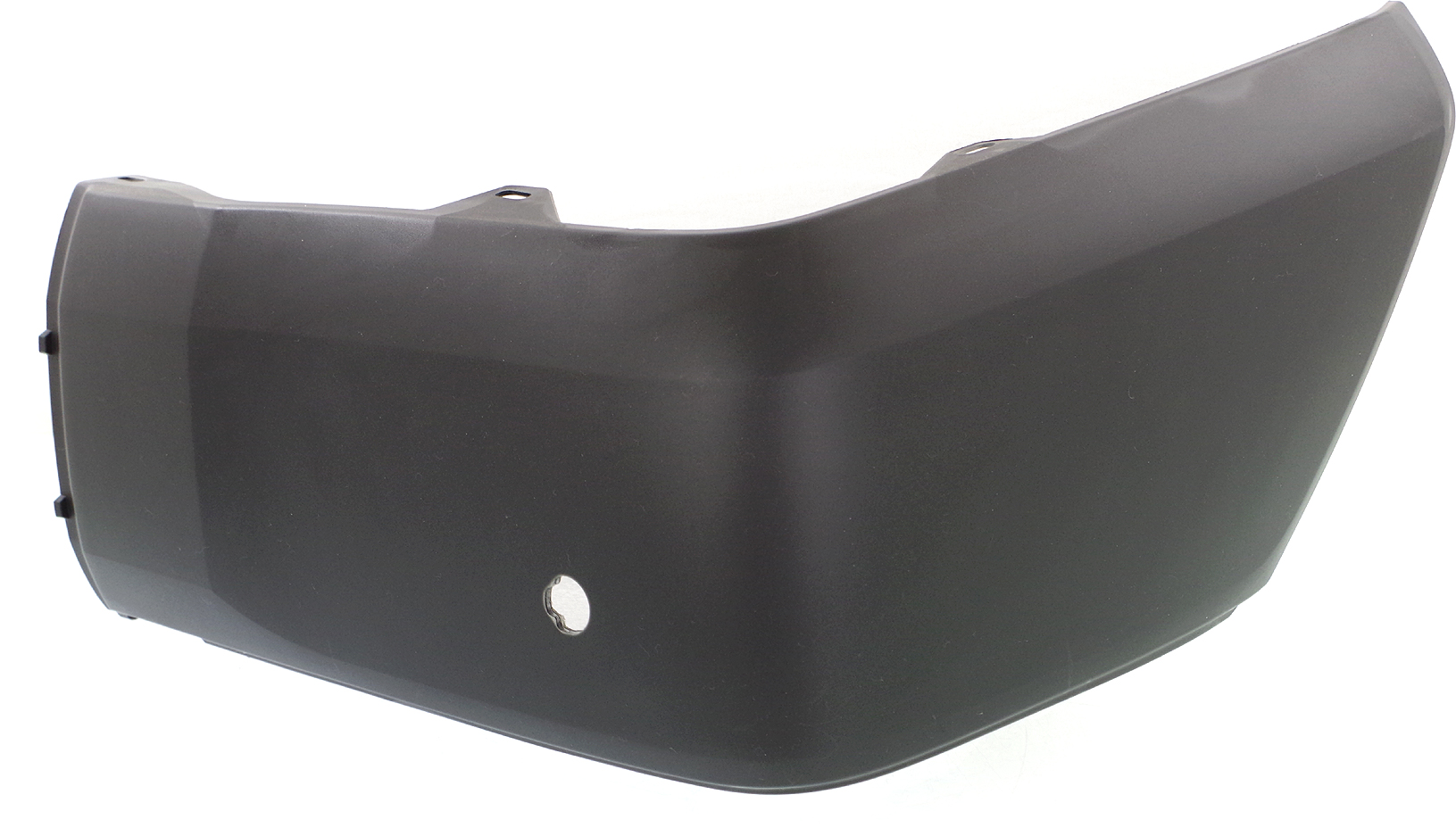 AM TUNDRA 14-21 REAR BUMPER END LH Cover Extension Textured Plastic Resin Type w Park Assist Sensor Holes SKU REPT761120 Partslink TO1116109 OEM 521560C903